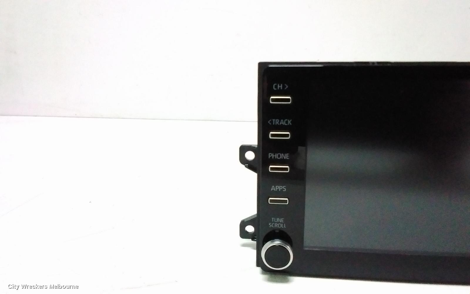 TOYOTA KLUGER RADIO/CD/DVD/SAT/TV, HEAD UNIT, W/ DISPLAY UNIT, 8IN TOUCHSCREEN, W/ SAT NAV TYPE, XU70 SERIES, 03/2021 - 07/2022