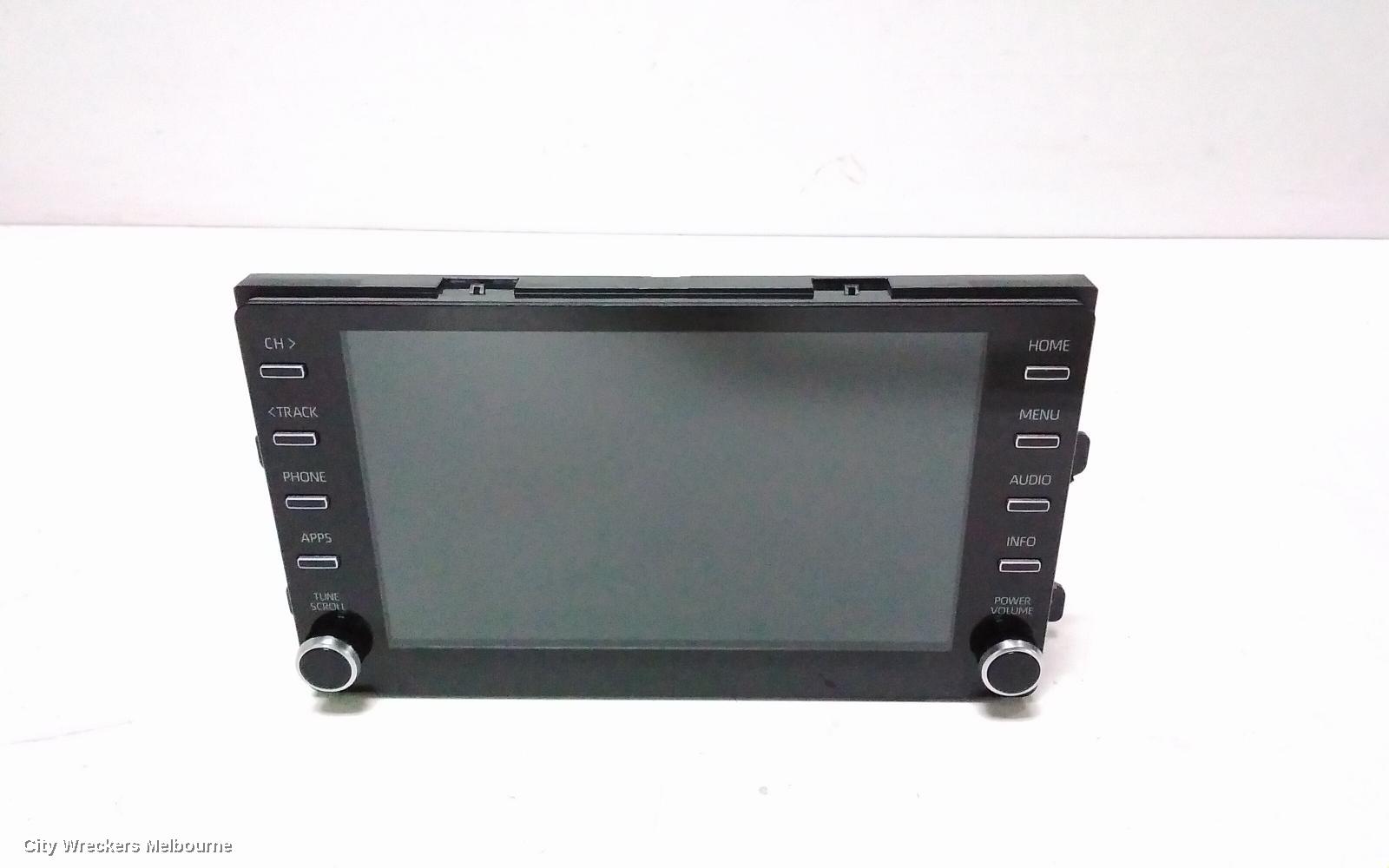 TOYOTA KLUGER RADIO/CD/DVD/SAT/TV, HEAD UNIT, W/ DISPLAY UNIT, 8IN TOUCHSCREEN, W/ SAT NAV TYPE, XU70 SERIES, 03/2021 - 07/2022