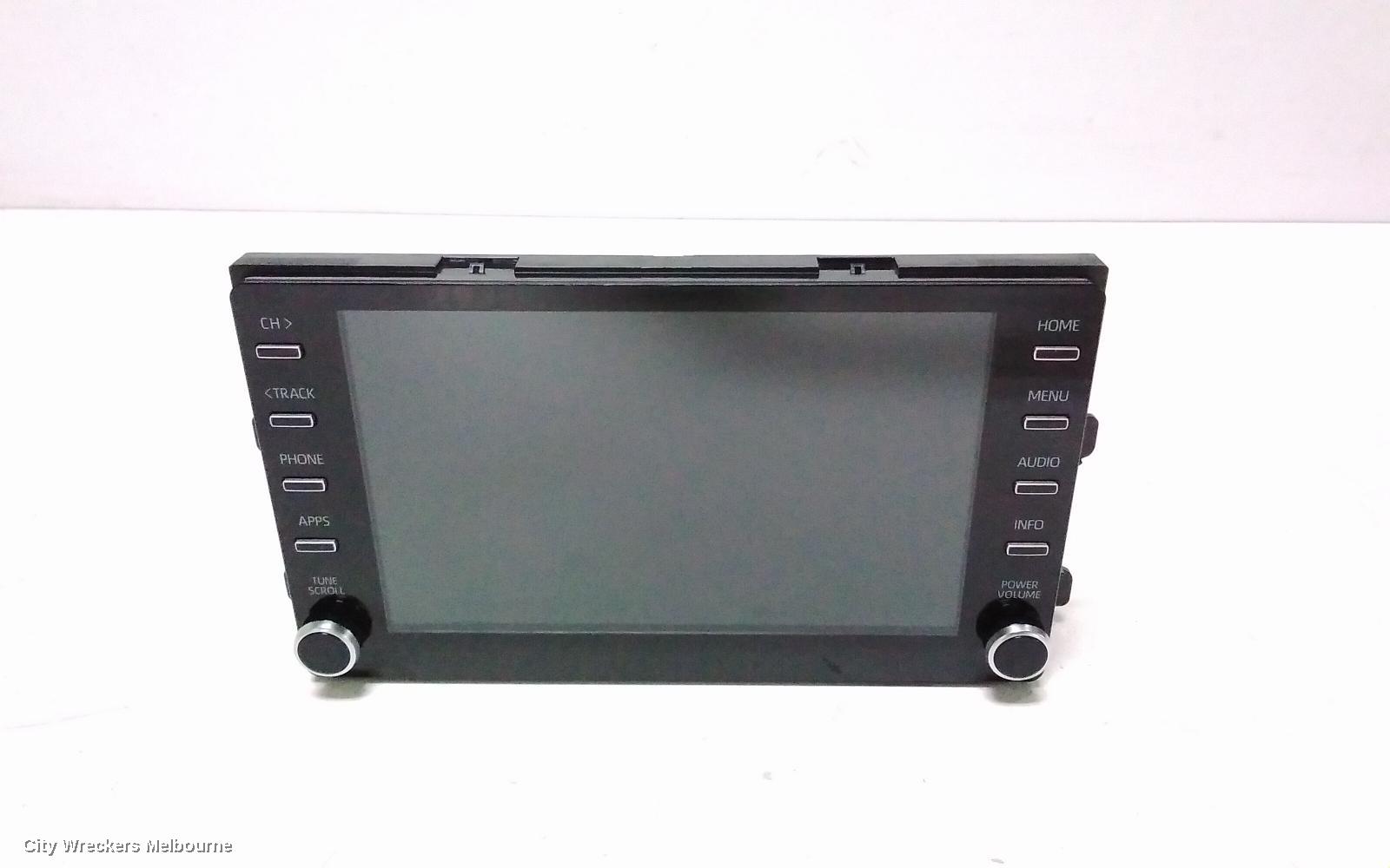 TOYOTA KLUGER RADIO/CD/DVD/SAT/TV, HEAD UNIT, W/ DISPLAY UNIT, 8IN TOUCHSCREEN, W/ SAT NAV TYPE, XU70 SERIES, 03/2021 - 07/2022