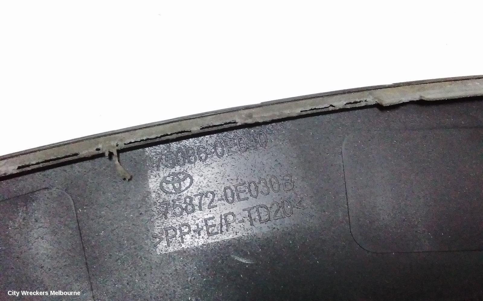 TOYOTA KLUGER WHEEL ARCH FLARE, XU70 SERIES, 03/2021 ONWARDS