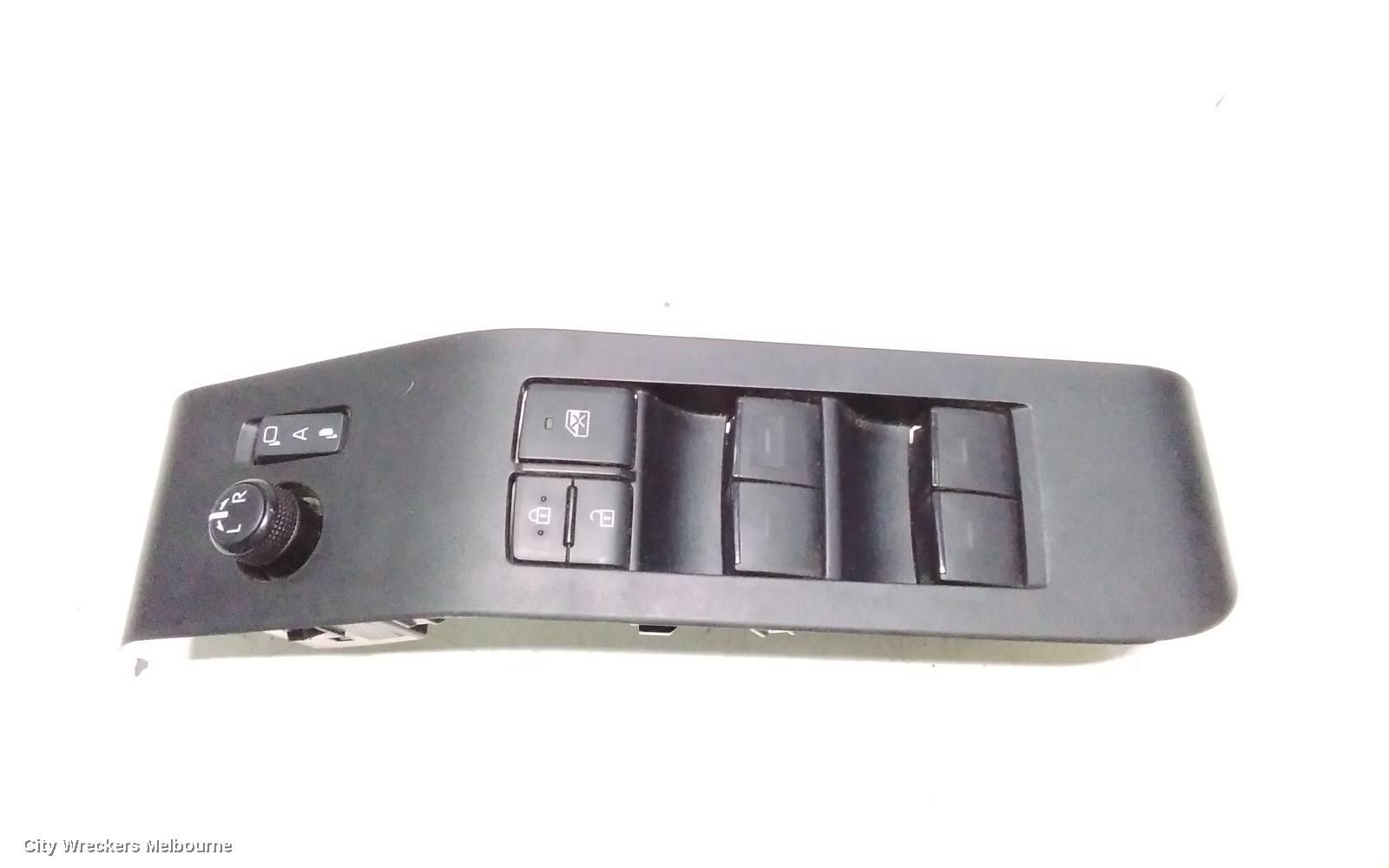 TOYOTA KLUGER PWR DR WIND SWITCH, XU70 SERIES, RH FRONT (MASTER SWITCH), BLACK EDGE TYPE, 03/2021 ONWARDS