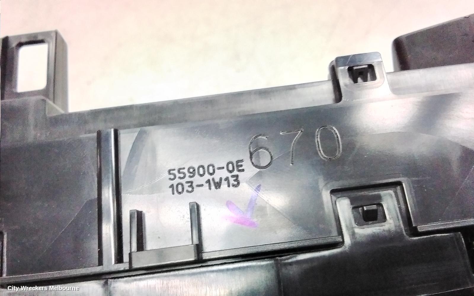 TOYOTA KLUGER HEATER/AC CONTROLS, XU70 SERIES, STANDARD TYPE (FRONT), 03/2021 ONWARDS