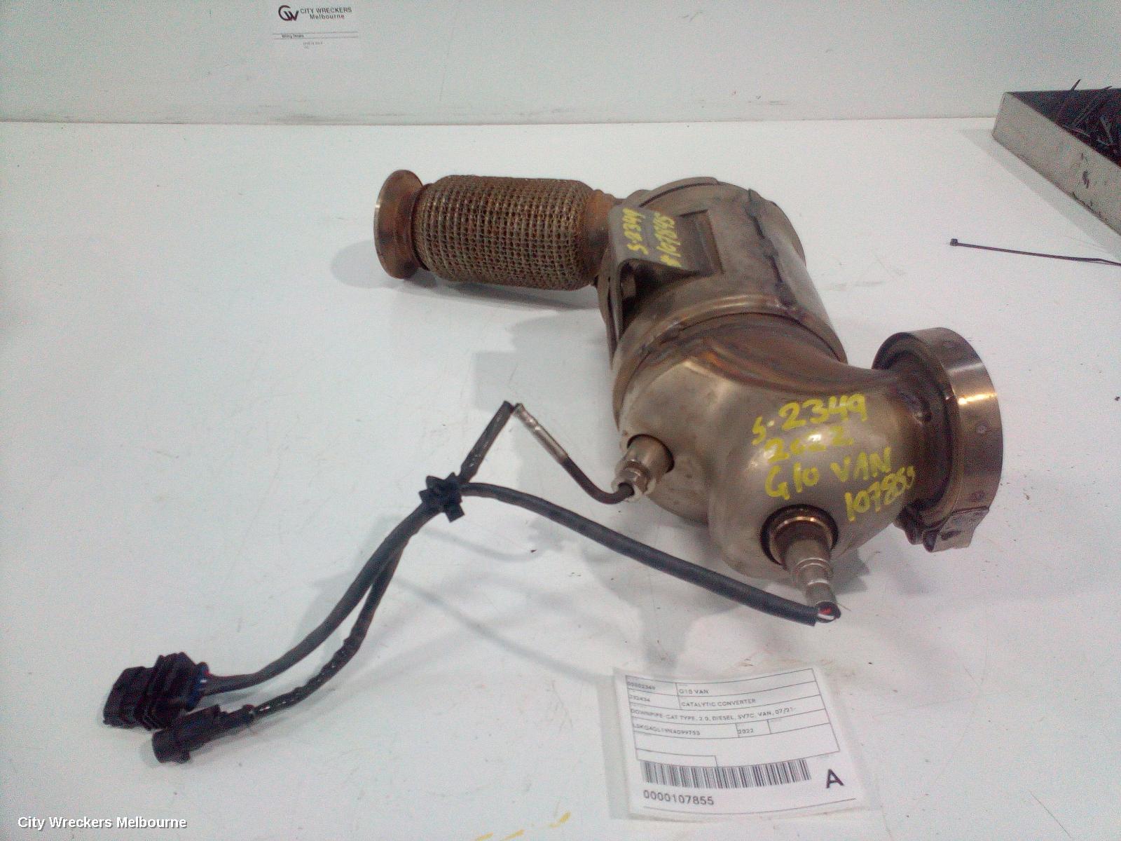 LDV G10 CATALYTIC CONVERTER, DOWNPIPE-CAT TYPE, 2.0, DIESEL, SV7C, VAN, 07/2021 ONWARDS