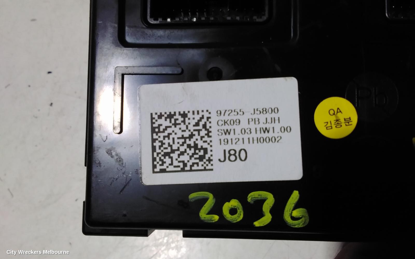 KIA STINGER, CK, 06/2017 - 04/2023, HEATER FAN CONTROL MODULE / P/N 97255-J5800: 107880