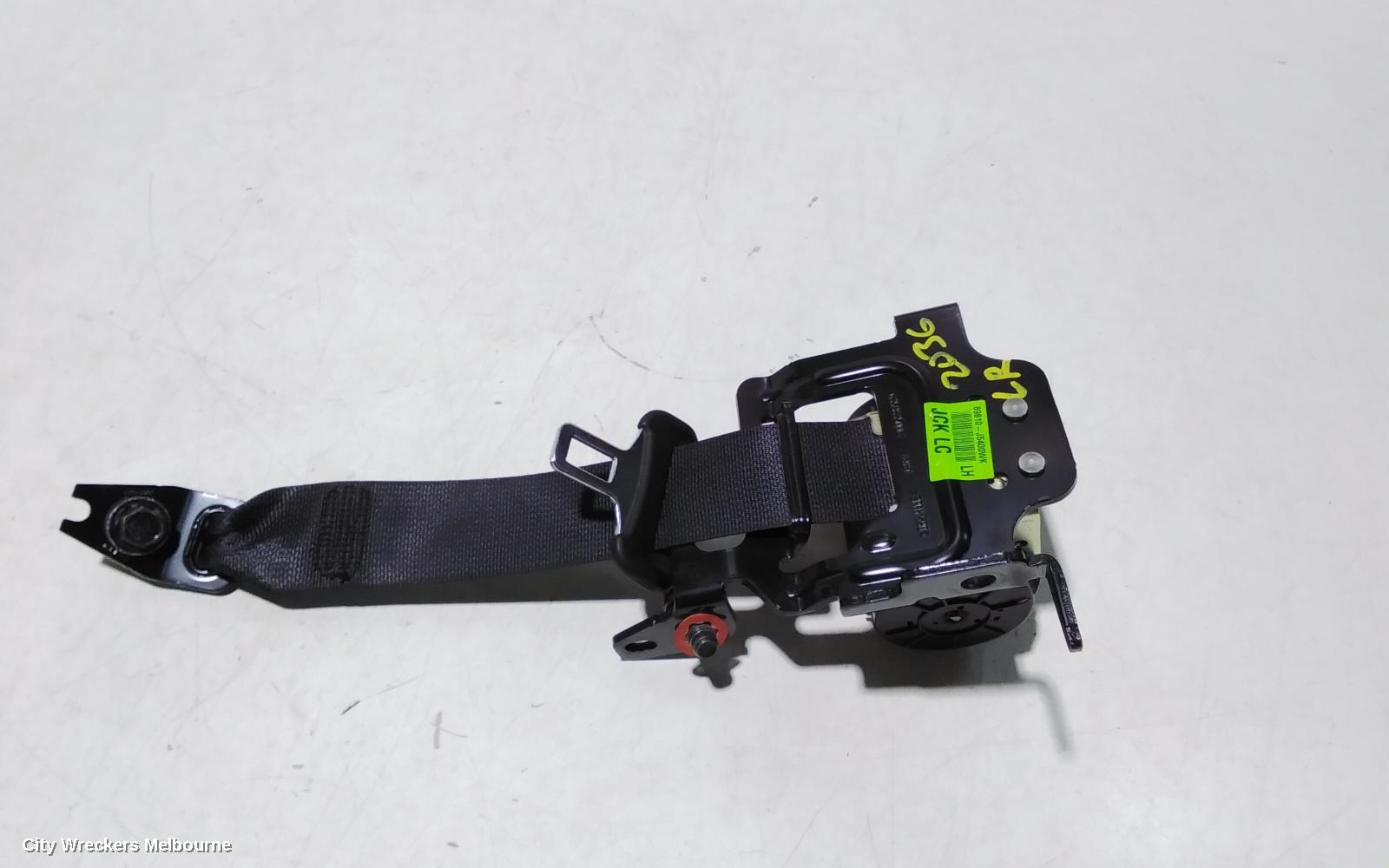 KIA STINGER SEATBELT/STALK, LH REAR, SEAT BELT ONLY, CK, 06/2017 - 04/2023