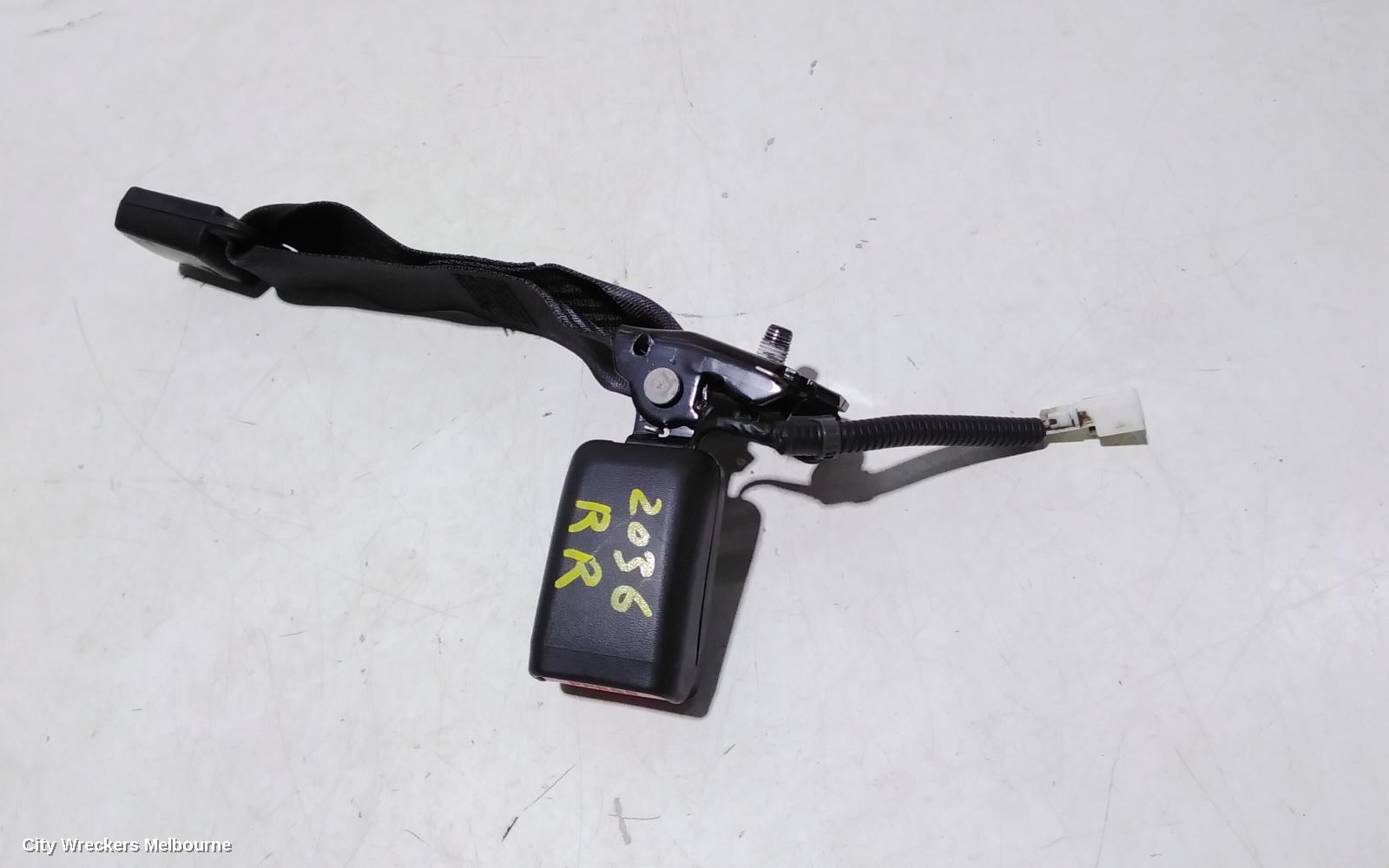 KIA STINGER SEATBELT/STALK, RH REAR, SEAT BELT STALK ONLY, CK, 06/2017 - 04/2023