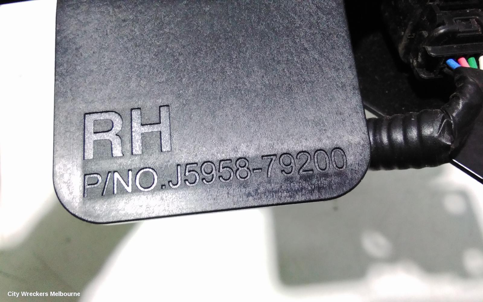 KIA STINGER, MISC SWITCH, CK, 06/2017 - 04/2023, RIGHT BLIND SPOT MODULE  P/N 95821-J5001: 107894