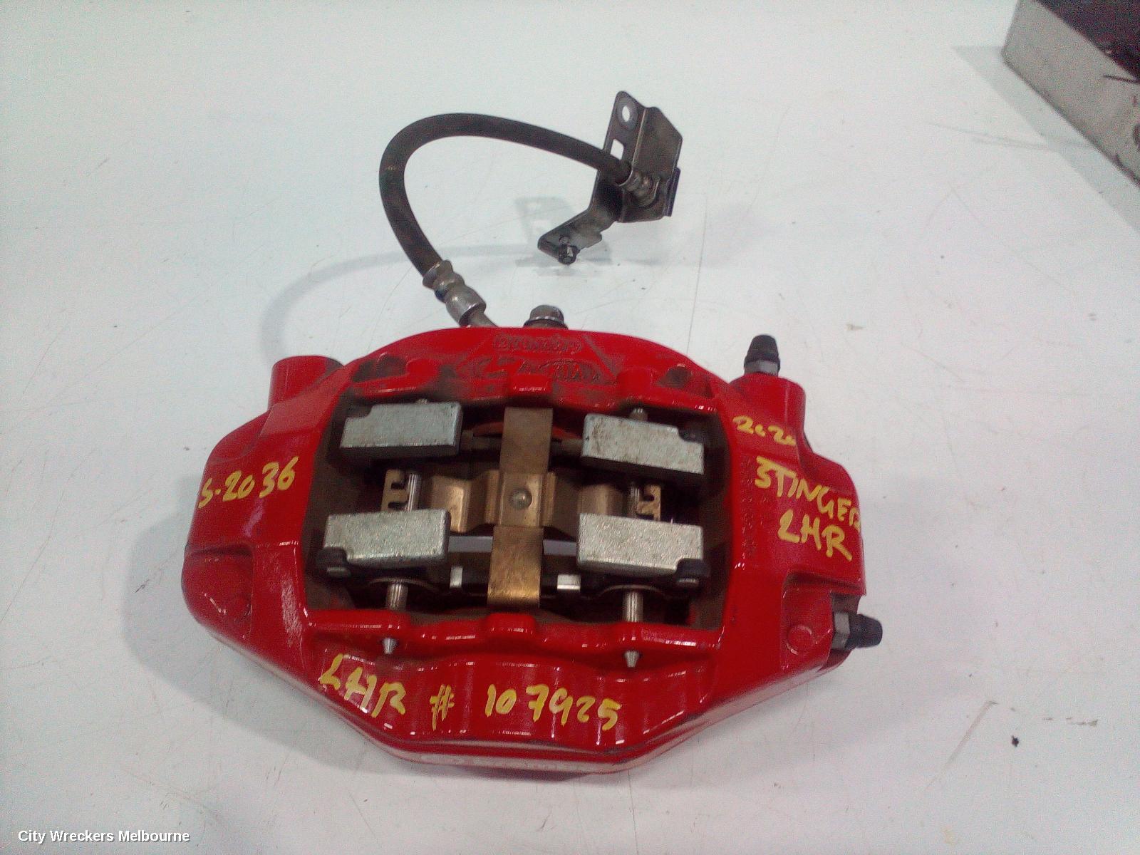 KIA STINGER CALIPER, LH REAR, 340MM, CK, 06/2017 - 04/2023