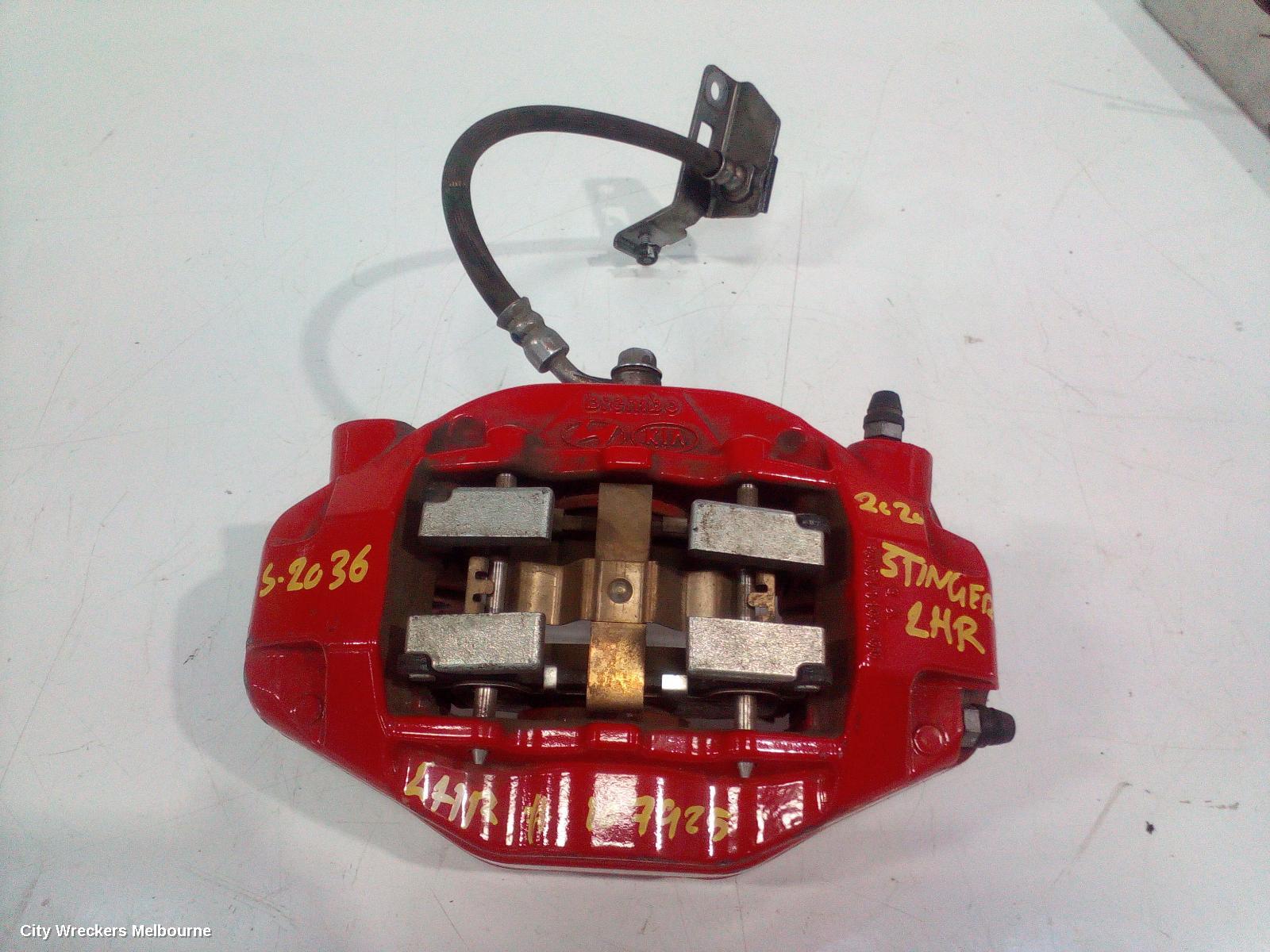 KIA STINGER CALIPER, LH REAR, 340MM, CK, 06/2017 - 04/2023