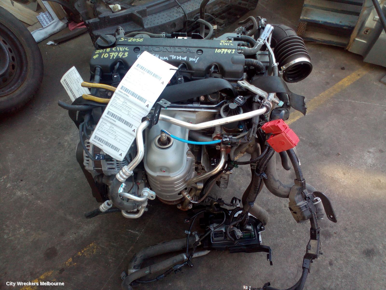 HONDA CIVIC CATALYTIC CONVERTER, MANIFOLD-CAT TYPE, 1.8, PETROL, 10TH GEN, 05/2016 - 08/2021