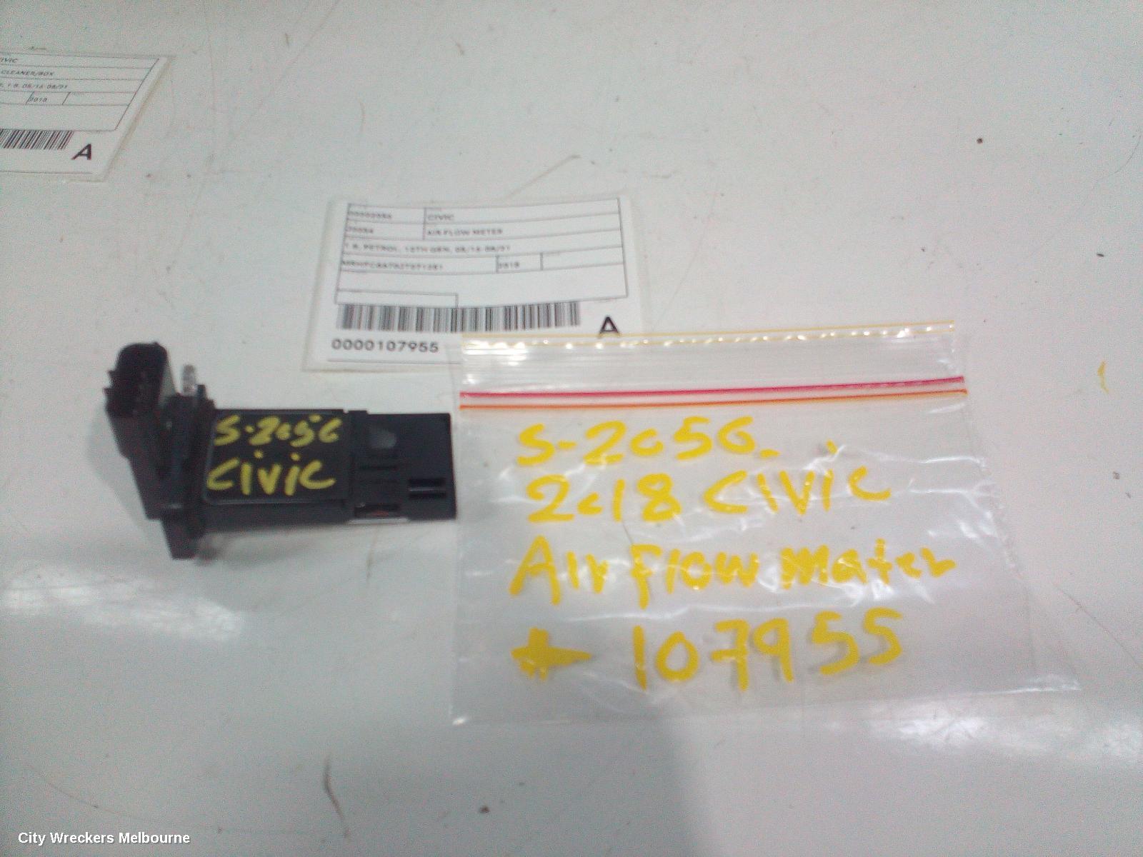 HONDA CIVIC AIR FLOW METER, 1.8, PETROL, 10TH GEN, 05/2016 - 08/2021