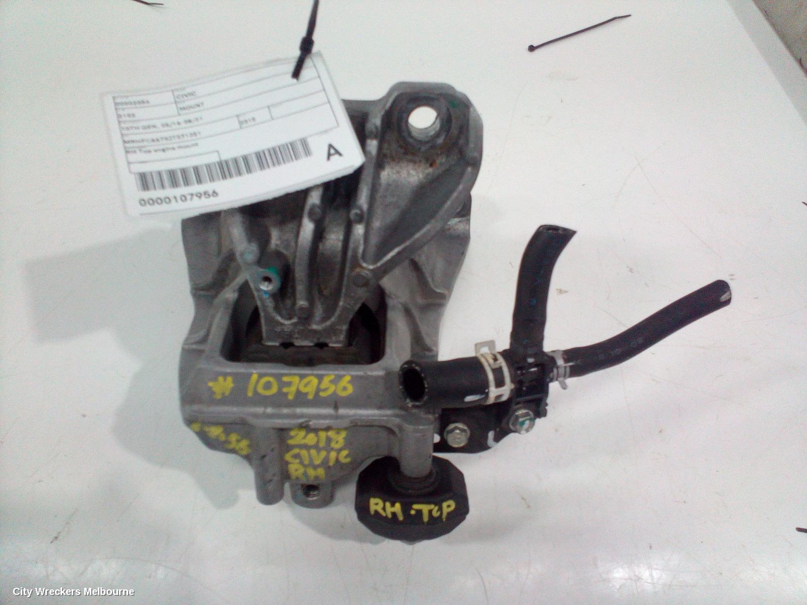 HONDA CIVIC MOUNT, 10TH GEN, 05/2016 - 08/2021