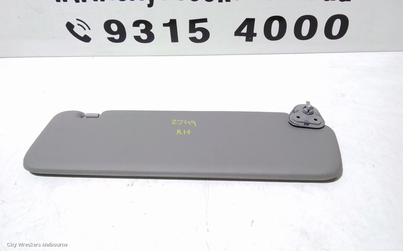 LDV G10 SUNVISOR, SV7C, RH SIDE, NON MIRROR TYPE, VAN, 04/2015 ONWARDS