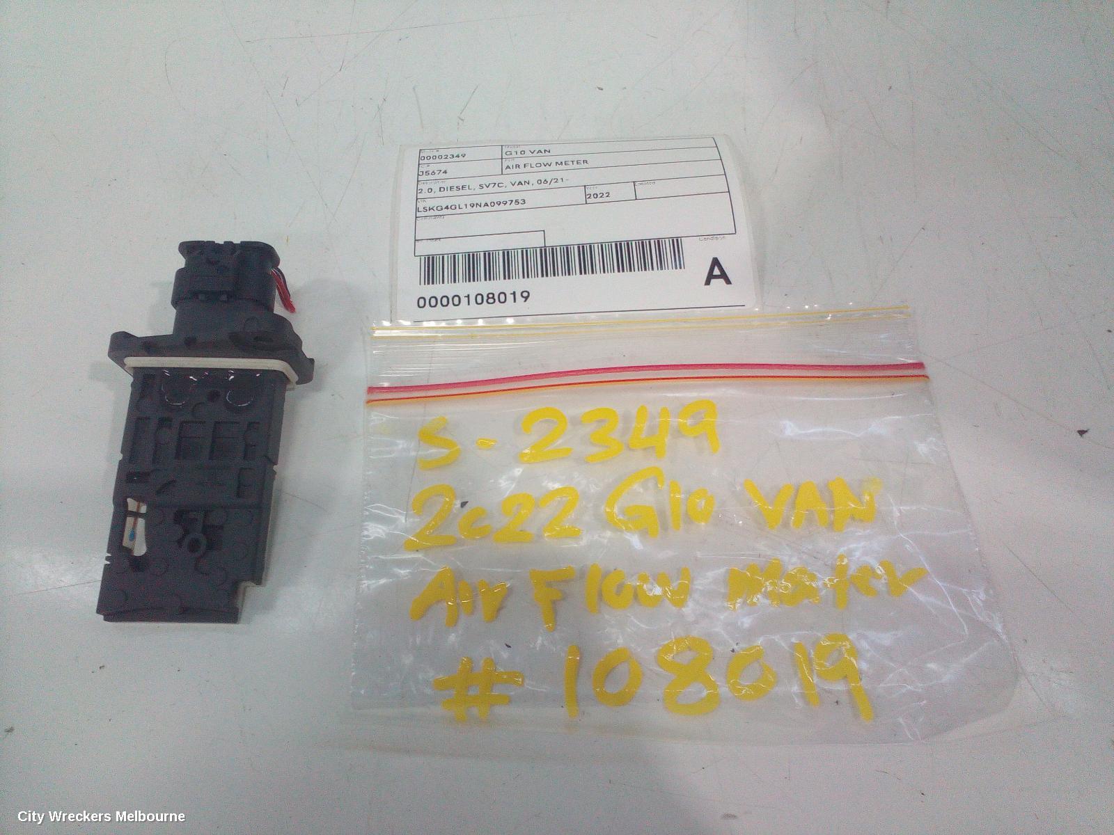 LDV G10 AIR FLOW METER, 2.0, PETROL, SV7A/SV7C, WAGON/VAN, 04/2015 ONWARDS