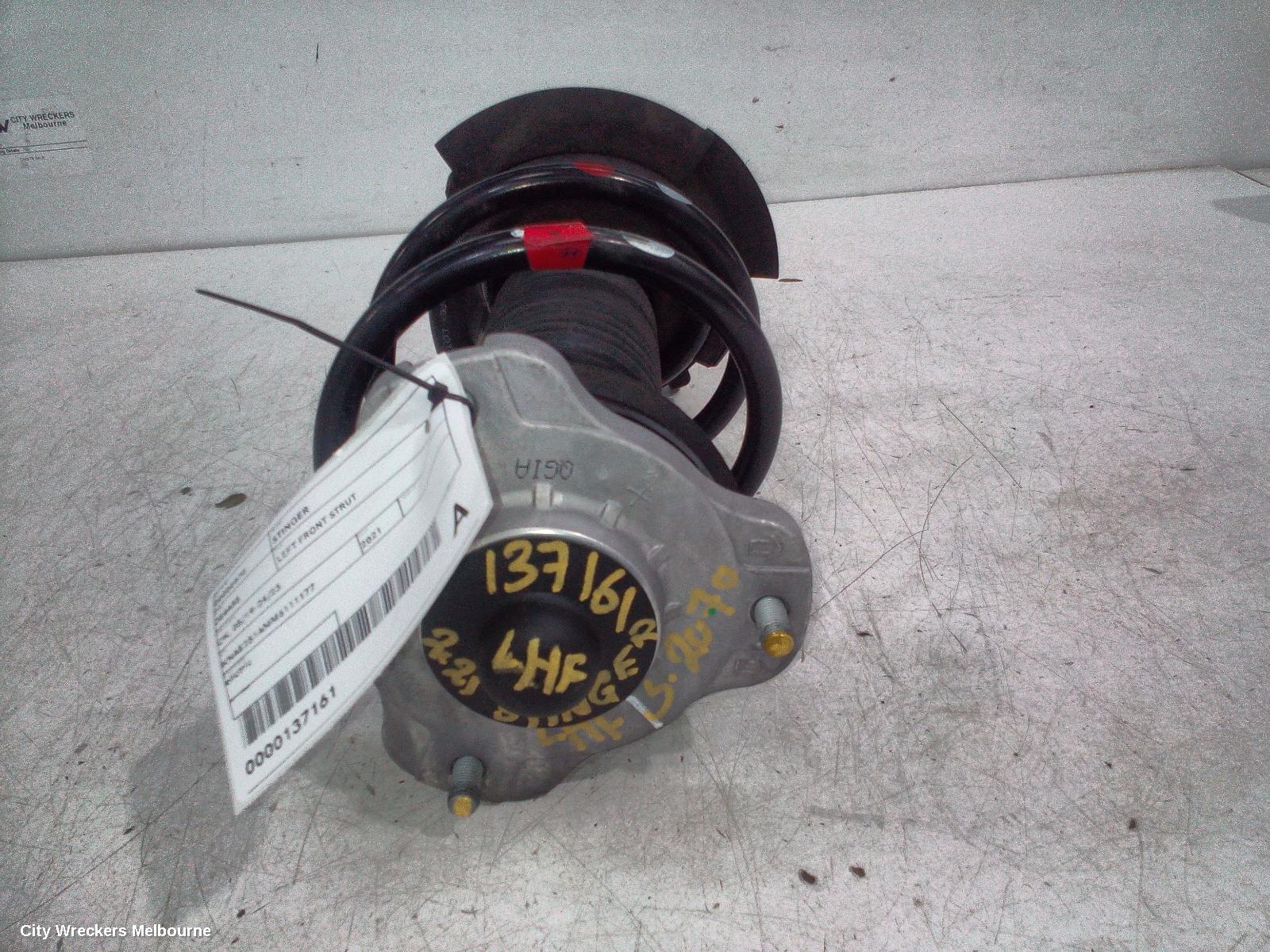 KIA STINGER LEFT FRONT STRUT, CK, 05/2019 - 04/2023