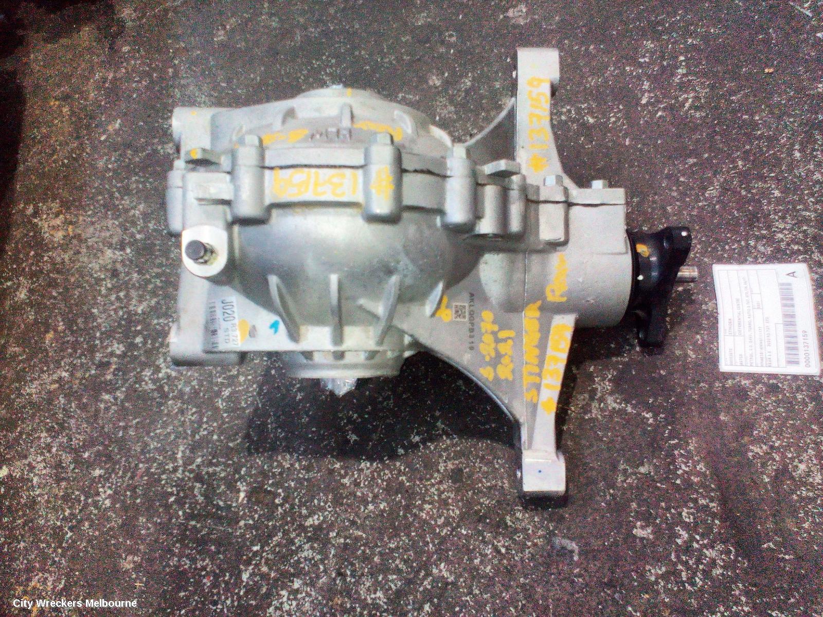 KIA STINGER DIFFERENTIAL CENTRE, PETROL, 2.0, G4KL, TURBO, RATIO 3.727, STD, CK, 06/2017 - 04/2023