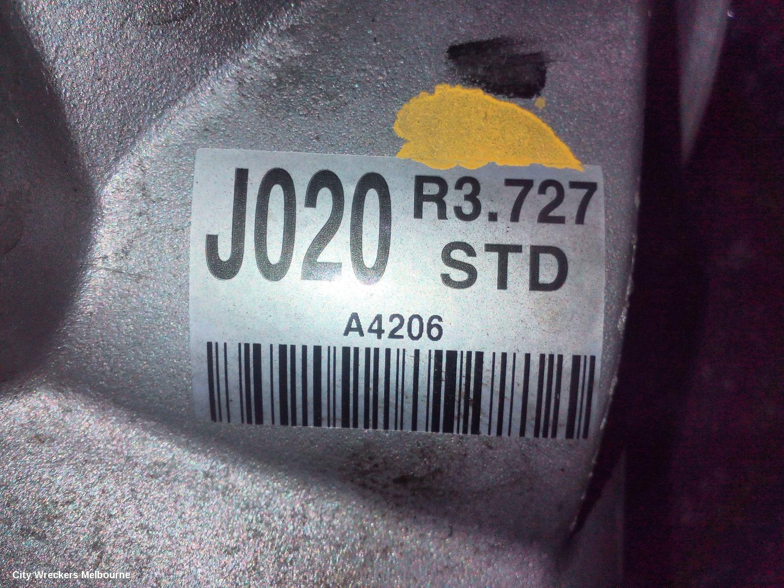 KIA STINGER DIFFERENTIAL CENTRE, PETROL, 2.0, G4KL, TURBO, RATIO 3.727, STD, CK, 06/2017 - 04/2023