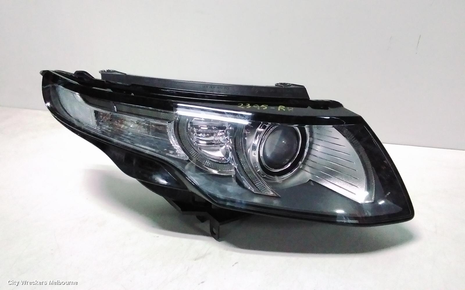 LAND ROVER RANGEROVER EVOQUE RIGHT HEADLAMP, L538, XENON W/ ADAPTIVE, 11/2011 - 06/2015