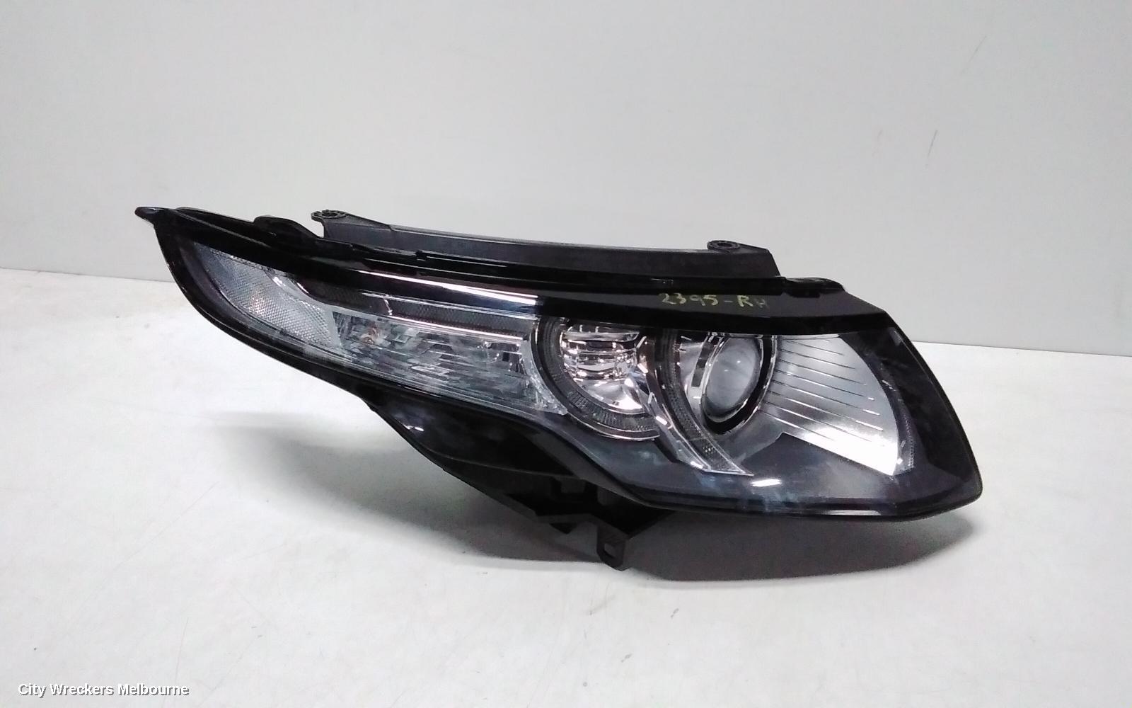 LAND ROVER RANGEROVER EVOQUE RIGHT HEADLAMP, L538, XENON W/ ADAPTIVE, 11/2011 - 06/2015