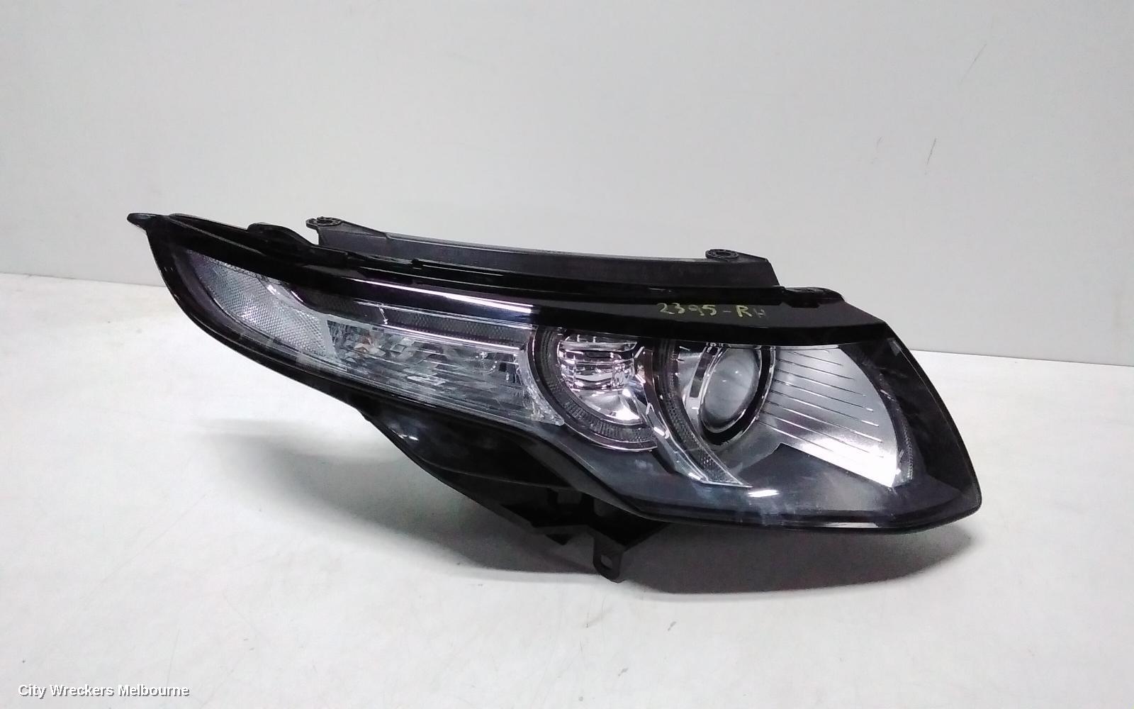 LAND ROVER RANGEROVER EVOQUE RIGHT HEADLAMP, L538, XENON W/ ADAPTIVE, 11/2011 - 06/2015