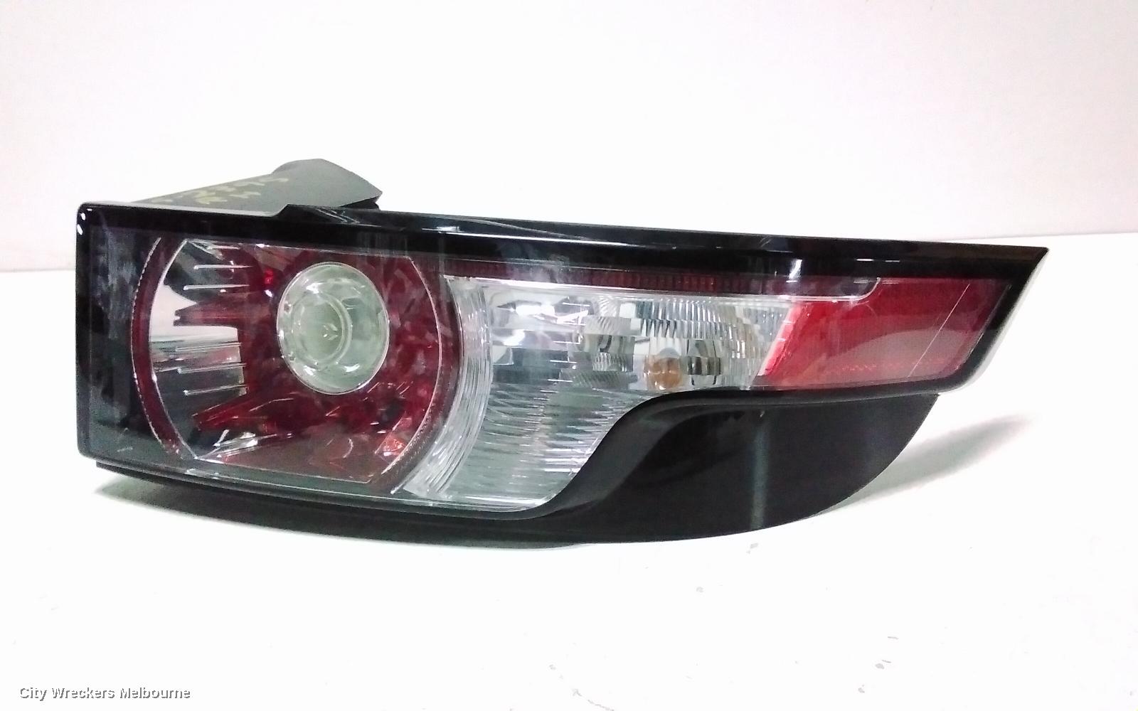LAND ROVER RANGEROVER EVOQUE RIGHT TAILLIGHT, IN BODY, L538, RED/CLEAR TYPE, 11/2011 - 06/2015