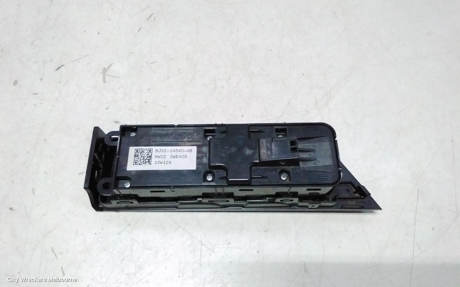 LAND ROVER RANGEROVER EVOQUE PWR DR WIND SWITCH, RH FRONT (MASTER SWITCH), L538, 5DR WAGON, 11/2011 - 01/2019