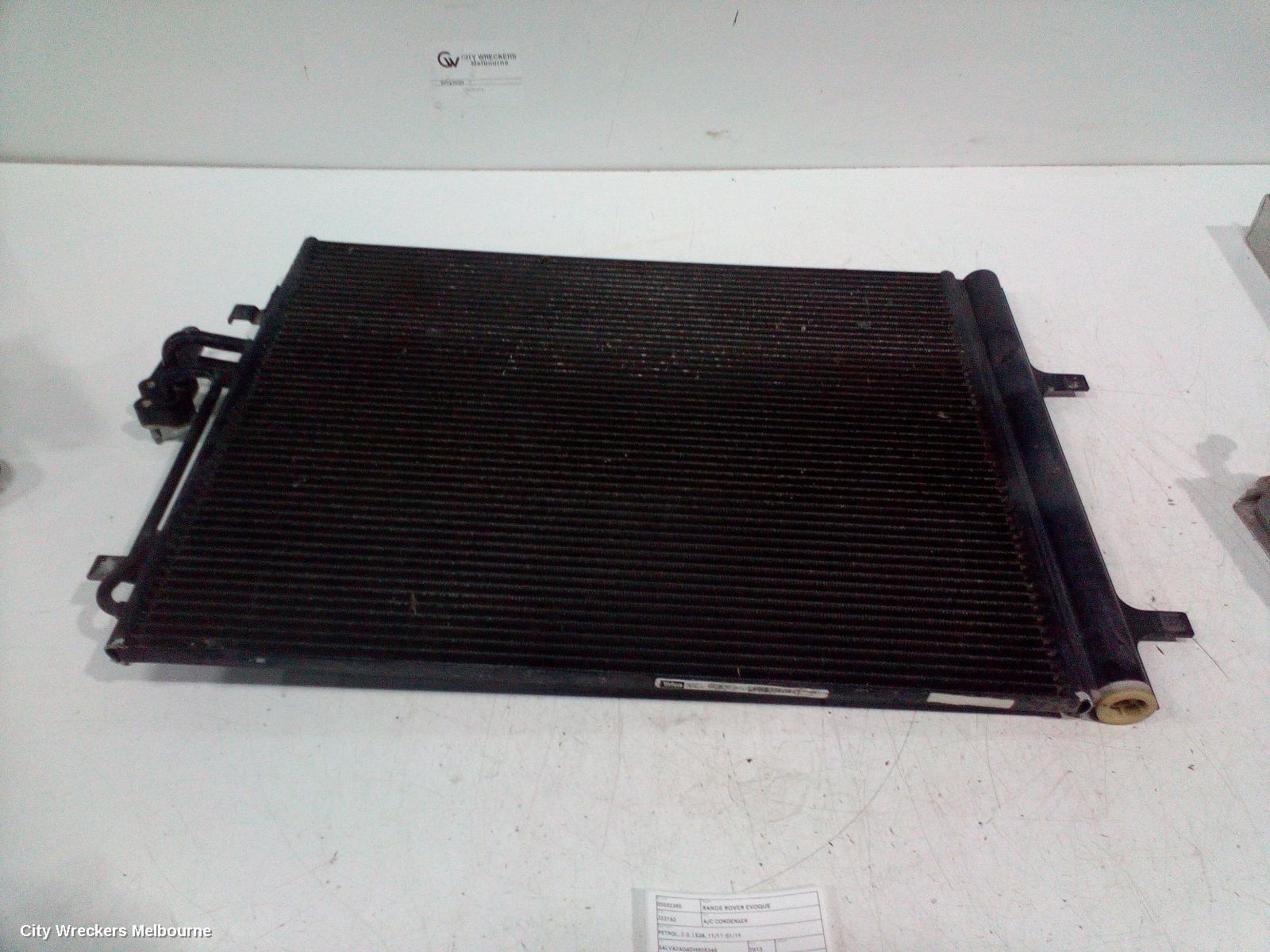LAND ROVER RANGEROVER EVOQUE A/C CONDENSER, PETROL, 2.0, L538, 11/2011 - 01/2019