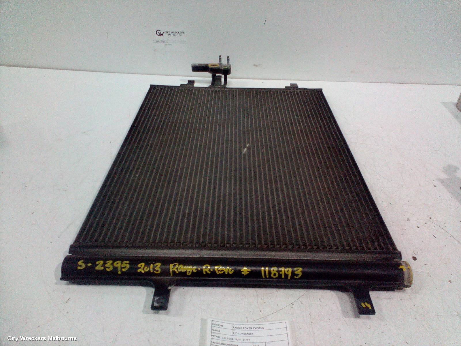 LAND ROVER RANGEROVER EVOQUE A/C CONDENSER, PETROL, 2.0, L538, 11/2011 - 01/2019