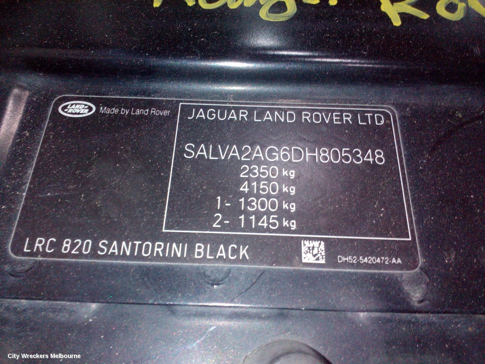 LAND ROVER RANGEROVER EVOQUE RADIATOR SUPPORT, L538, 11/2011 - 01/2019