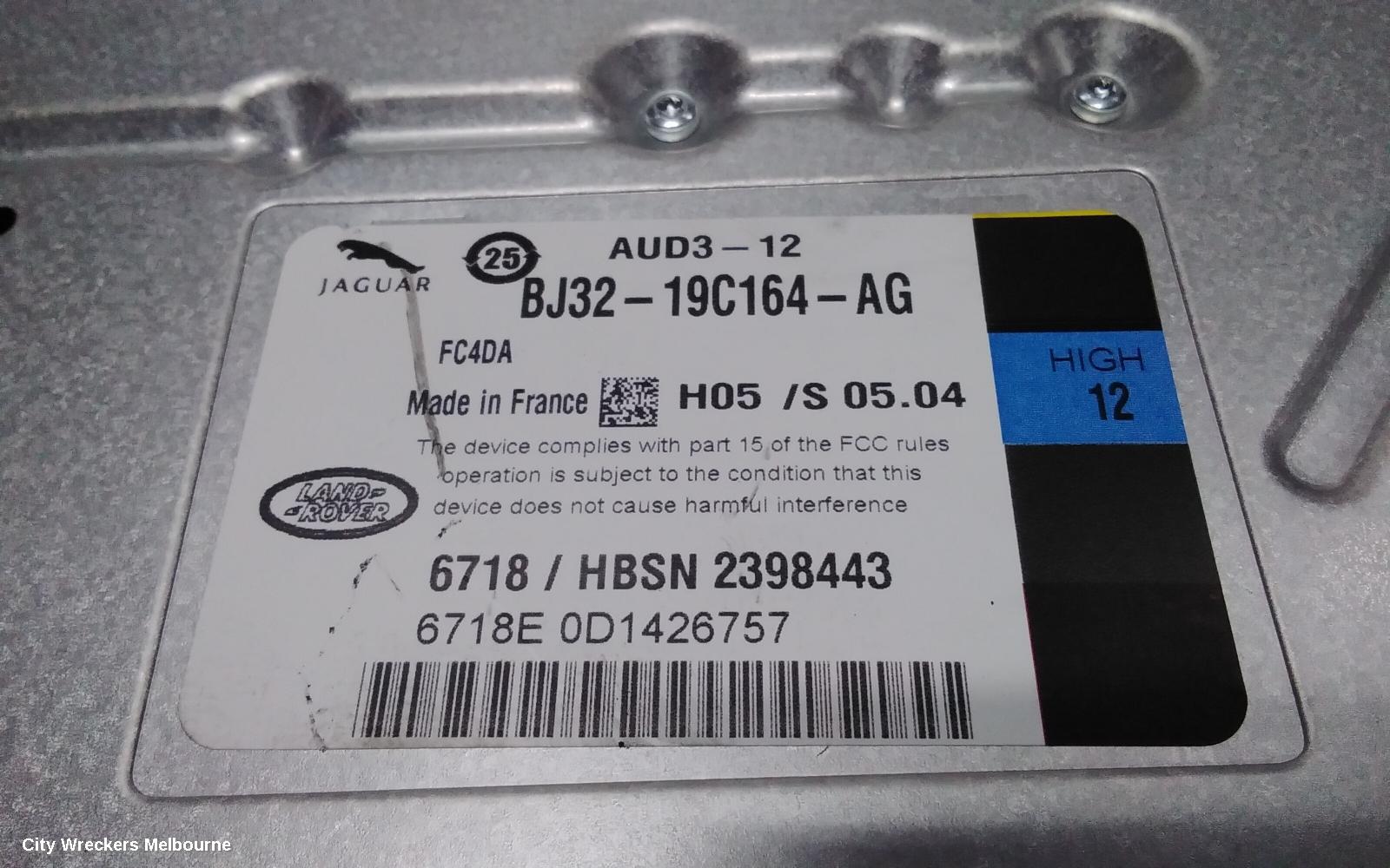 LAND ROVER RANGEROVER EVOQUE RADIO/CD/DVD/SAT/TV, AMPLIFIER, L538, 11/2011 - 01/2019