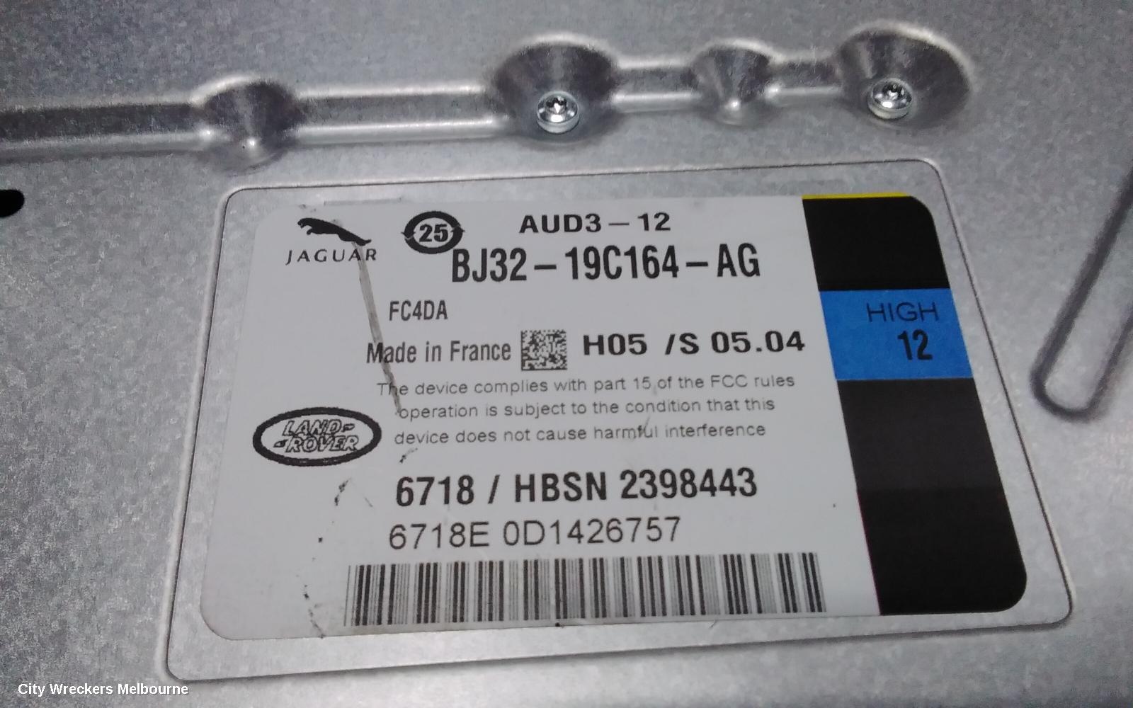 LAND ROVER RANGEROVER EVOQUE RADIO/CD/DVD/SAT/TV, AMPLIFIER, L538, 11/2011 - 01/2019