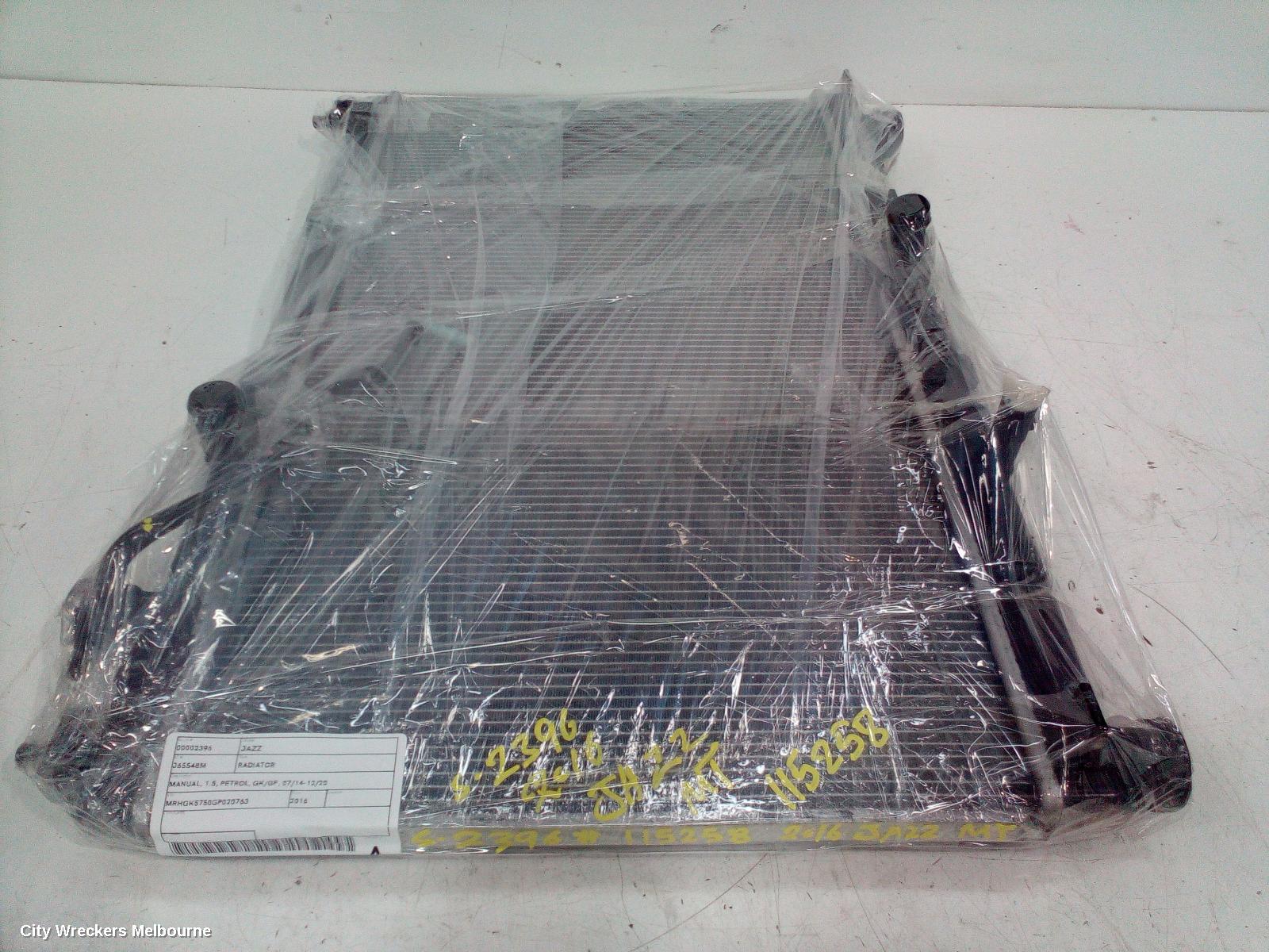 HONDA JAZZ RADIATOR, MANUAL, 1.5, PETROL, GK/GF, 07/2014 - 12/2020