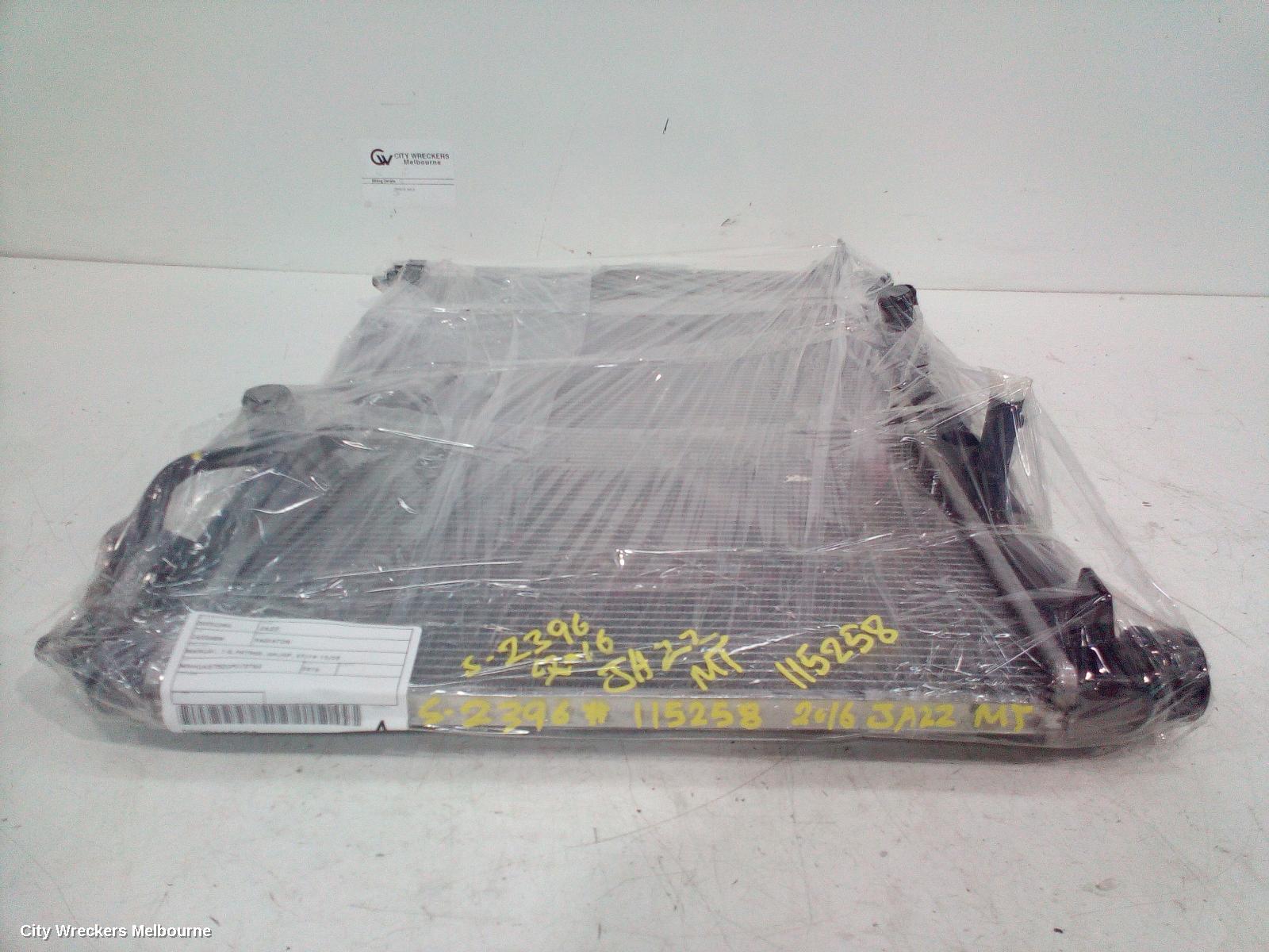 HONDA JAZZ RADIATOR, MANUAL, 1.5, PETROL, GK/GF, 07/2014 - 12/2020