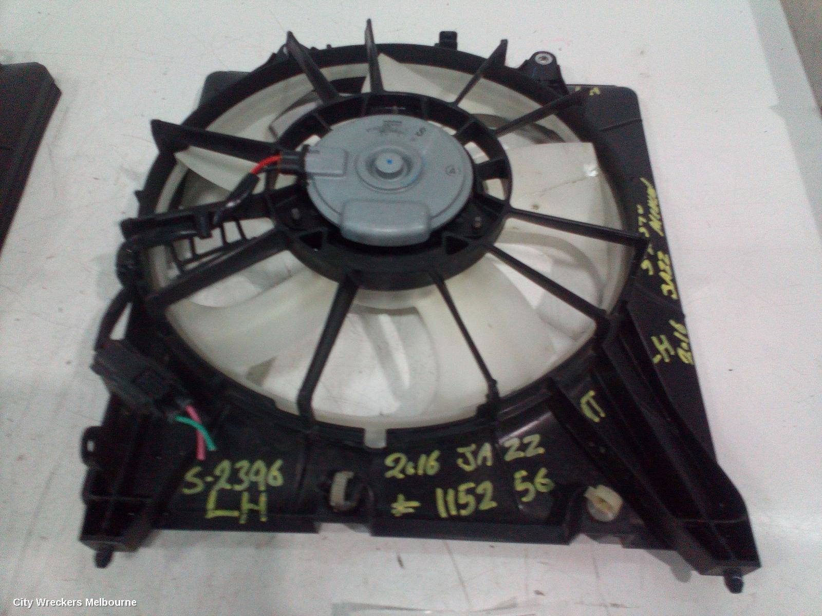 HONDA JAZZ FAN, RADIATOR FAN (LH SIDE), GK/GF, 07/2014 - 12/2020