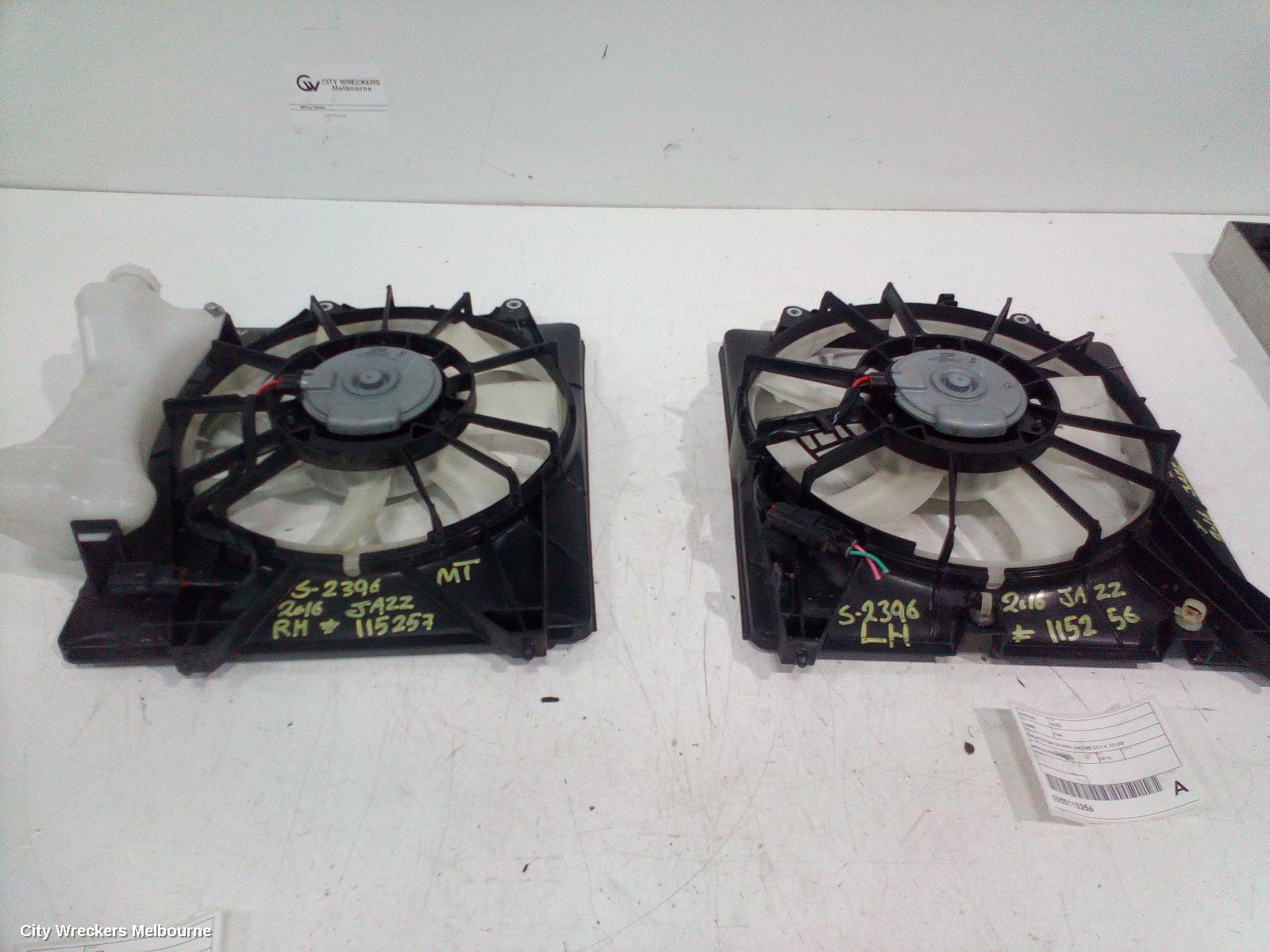 HONDA JAZZ FAN, RADIATOR FAN (LH SIDE), GK/GF, 07/2014 - 12/2020