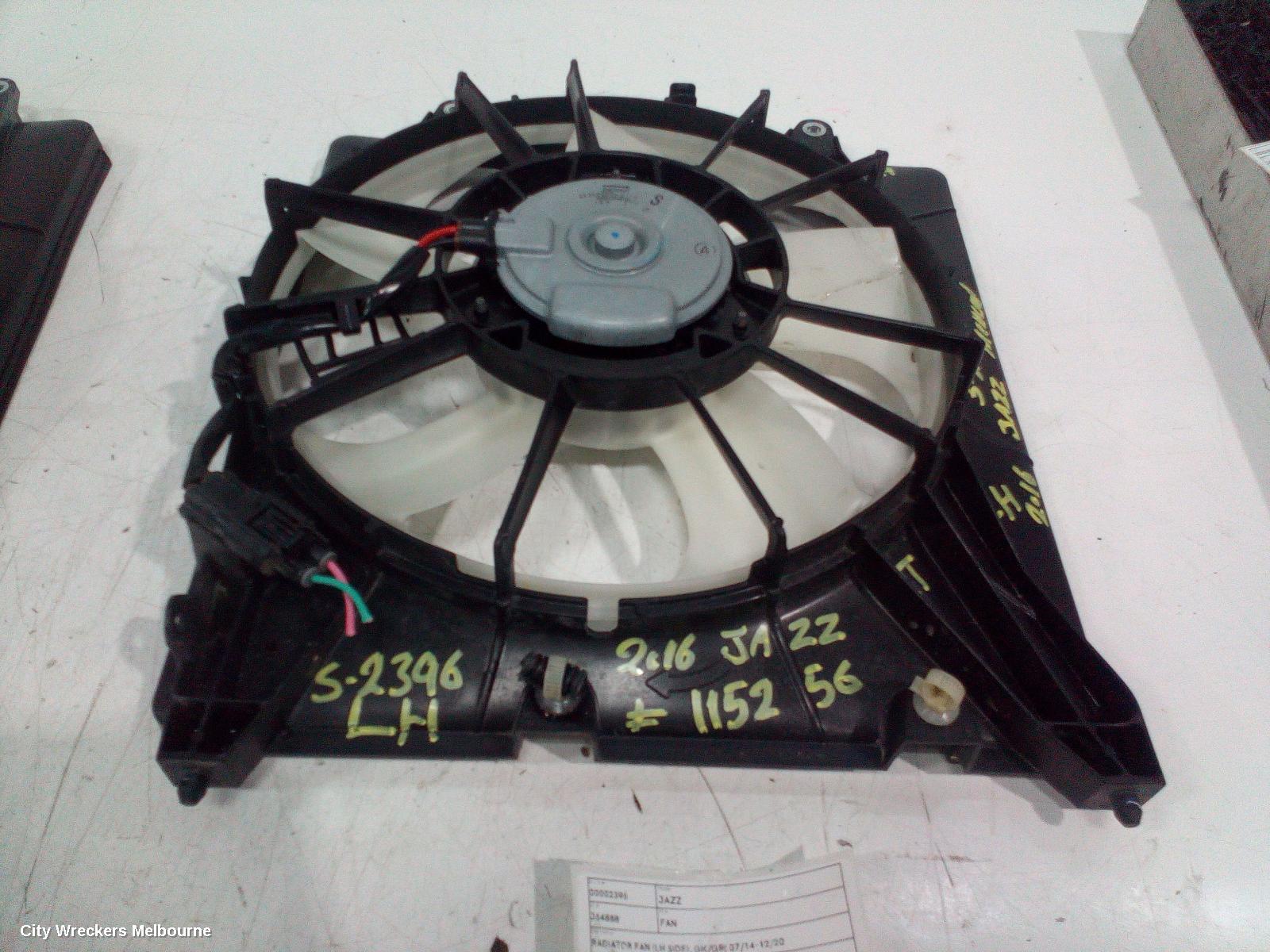 HONDA JAZZ FAN, RADIATOR FAN (LH SIDE), GK/GF, 07/2014 - 12/2020