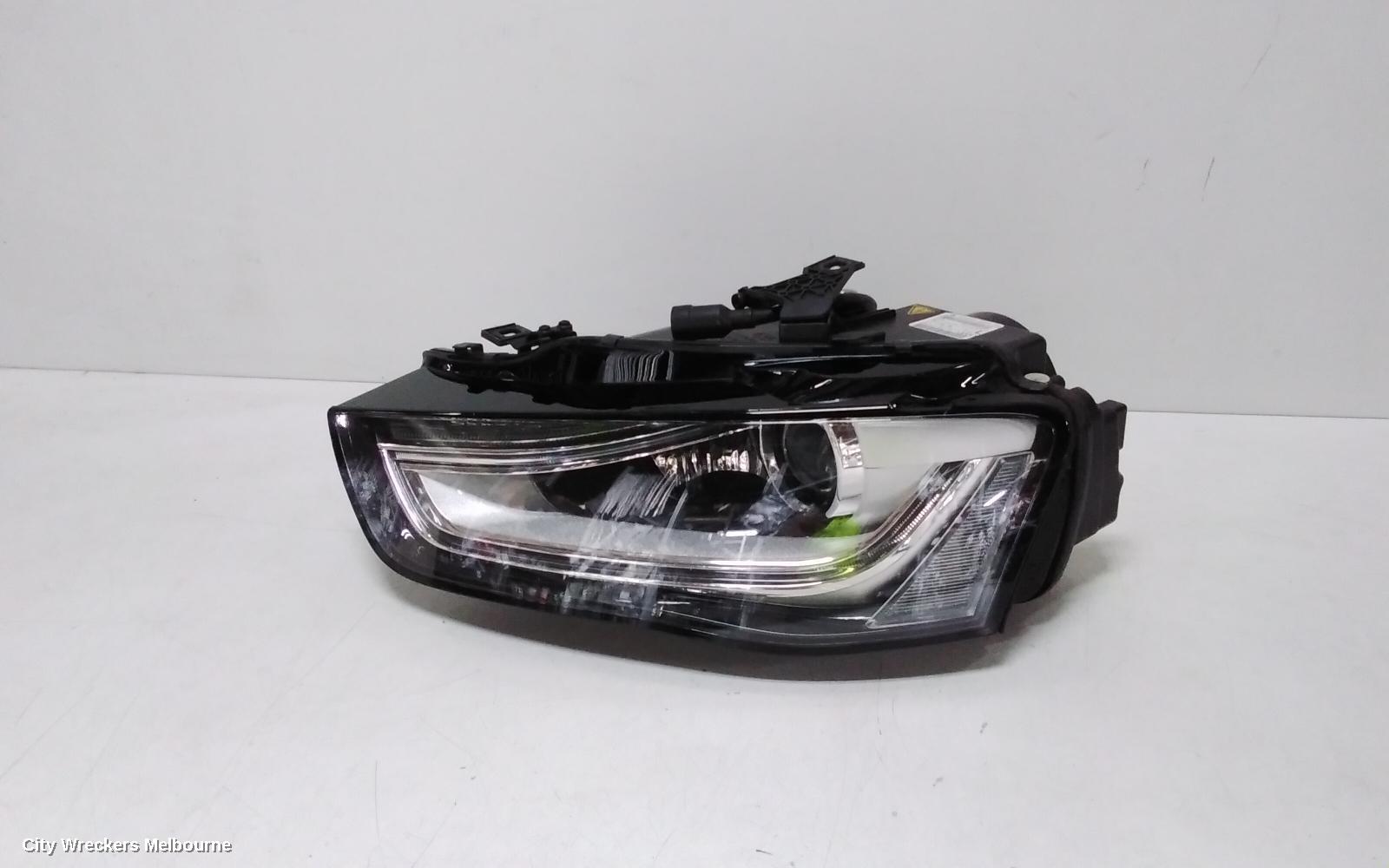 AUDI A4 LEFT HEADLAMP, B8 8K, XENON-ADAPTIVE TYPE, 07/2012 - 01/2016