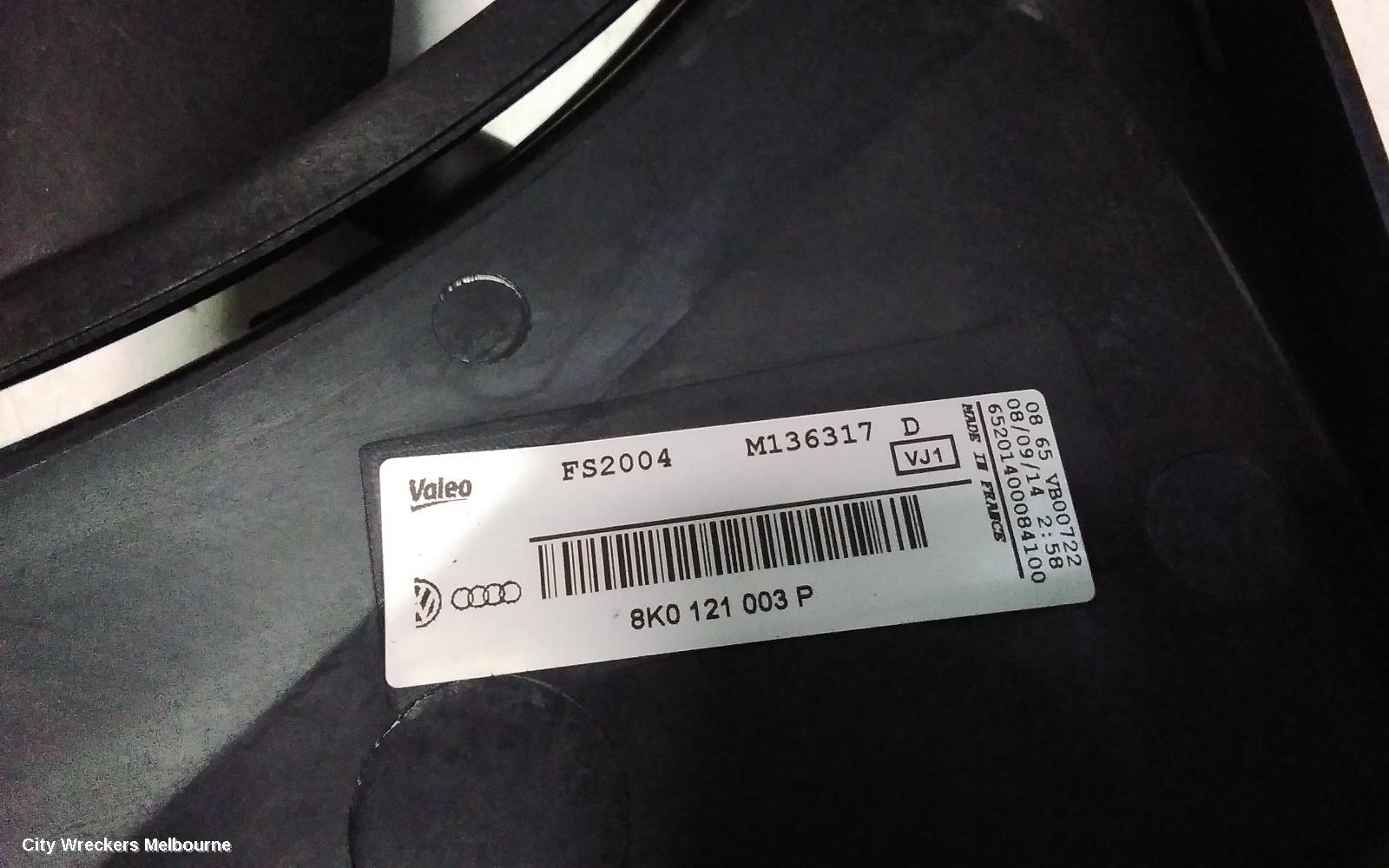 AUDI A4 FAN, DUAL FAN ASSY, 2.0, DIESEL, 400W/200W, B8 8K, 02/2008 - 01/2016