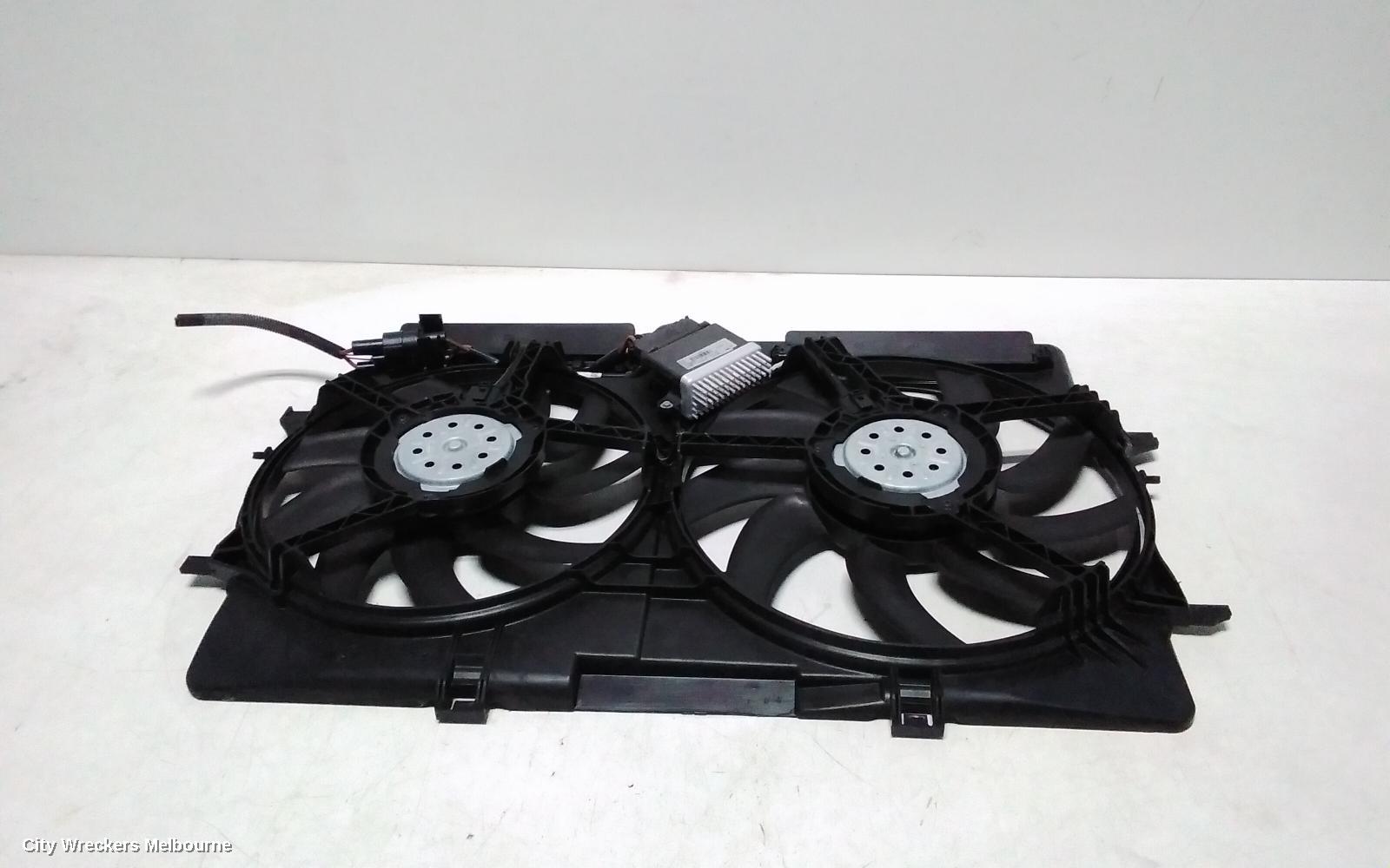 AUDI A4 FAN, DUAL FAN ASSY, 2.0, DIESEL, 400W/200W, B8 8K, 02/2008 - 01/2016