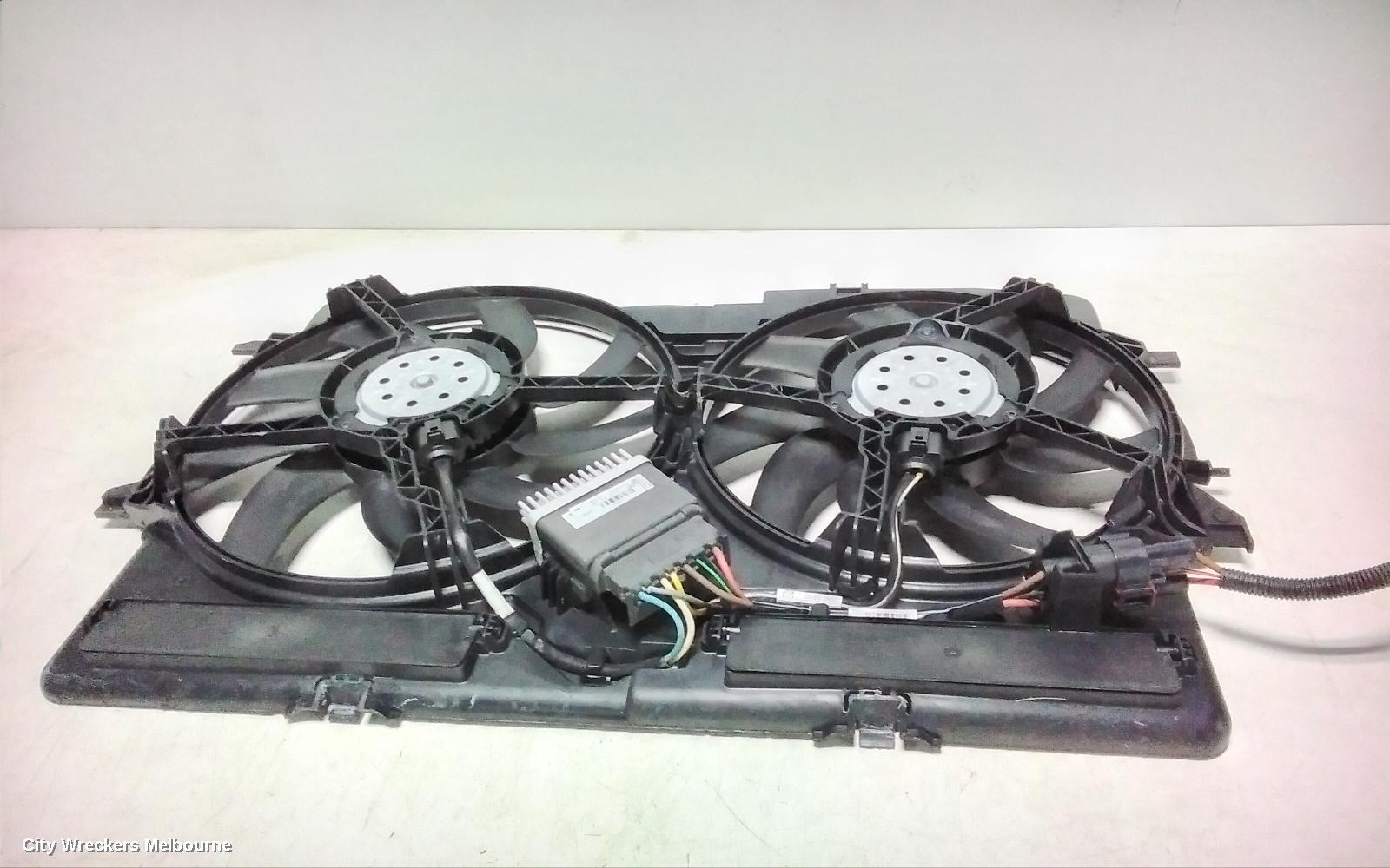 AUDI A4 FAN, DUAL FAN ASSY, 2.0, DIESEL, 400W/200W, B8 8K, 02/2008 - 01/2016