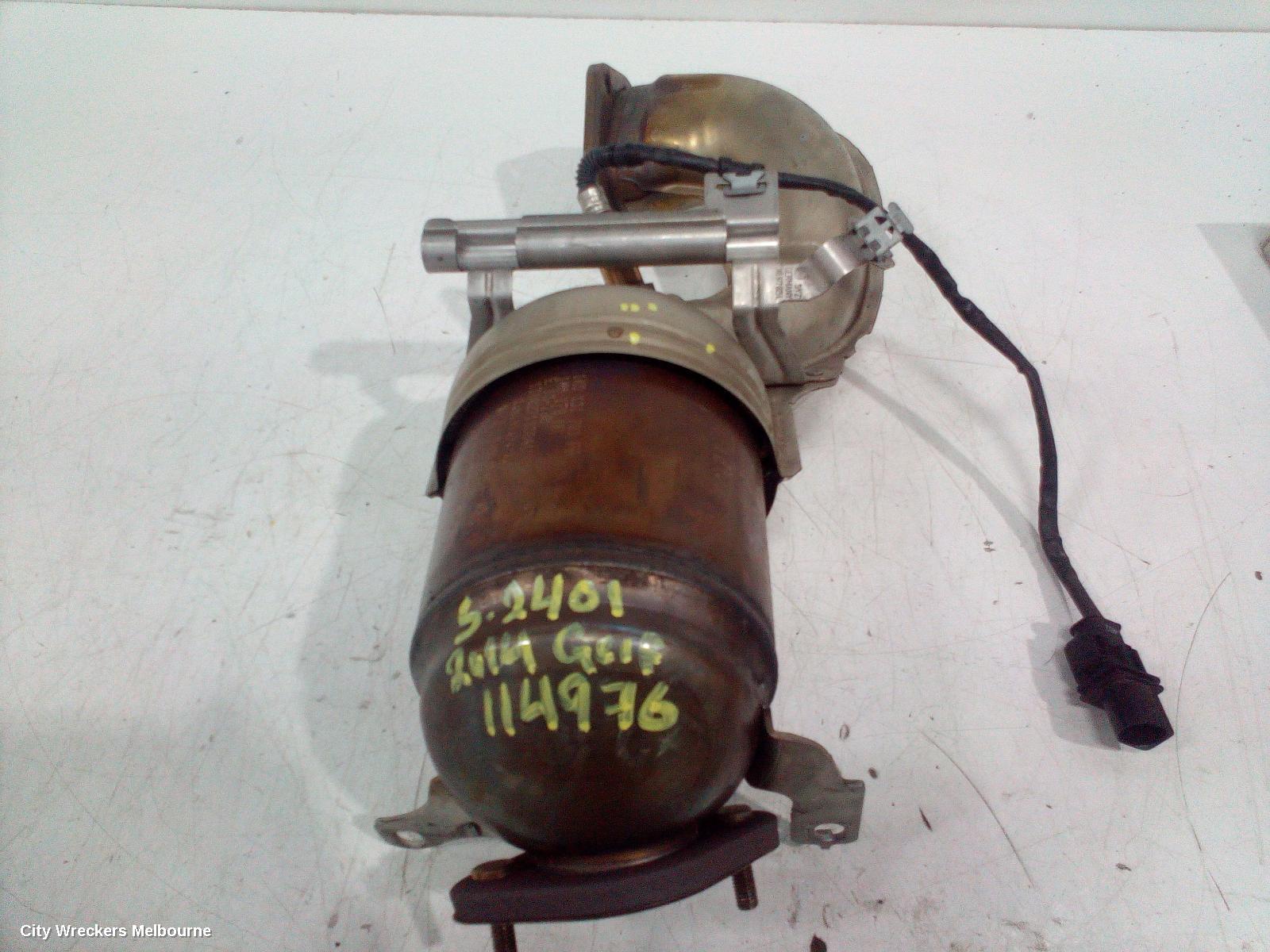 VOLKSWAGEN GOLF CATALYTIC CONVERTER, DOWNPIPE-CAT TYPE, 1.4, PETROL, CTHD/CAVD CODE, GEN 6, 10/2008 - 01/2016