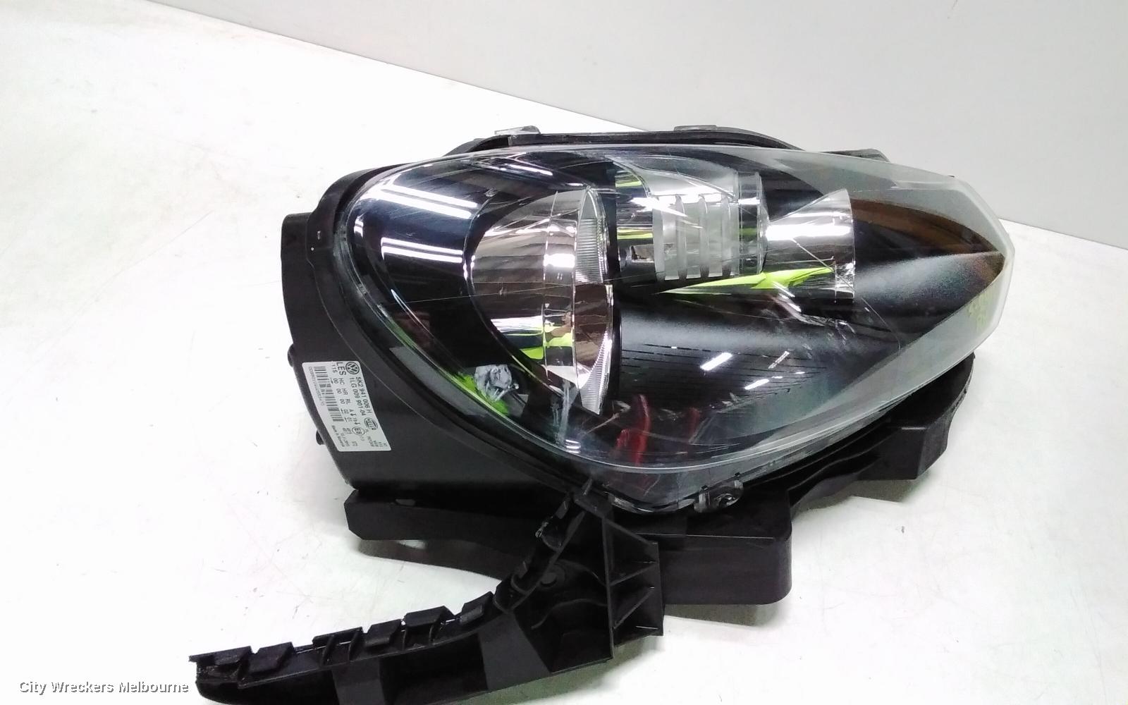 VOLKSWAGEN GOLF RIGHT HEADLAMP, GEN 6, CABRIO, HALOGEN TYPE, 07/2011 - 01/2016