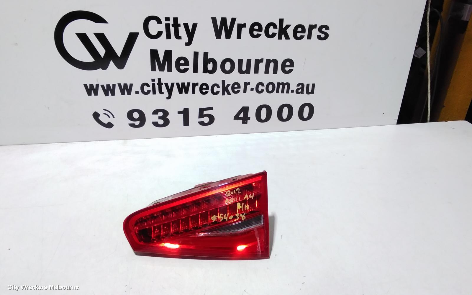 AUDI A4 REAR GARNISH, BOOTLID LAMP (RH SIDE), B8 8K (A4/S4), LED TYPE, 07/2012 - 01/2016