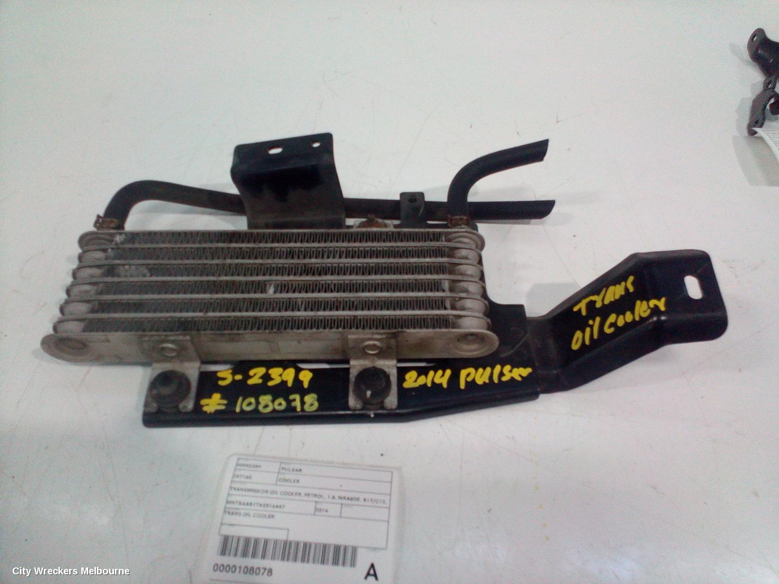 NISSAN PULSAR COOLER, TRANSMISSION OIL COOLER, PETROL, 1.8, MRA8DE, B17/C12, 12/2012 - 12/2017