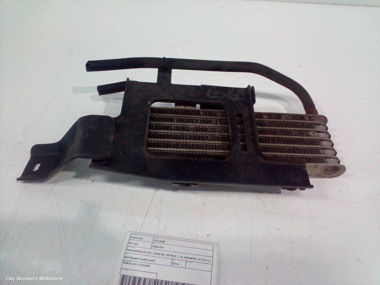 NISSAN PULSAR COOLER, TRANSMISSION OIL COOLER, PETROL, 1.8, MRA8DE, B17/C12, 12/2012 - 12/2017
