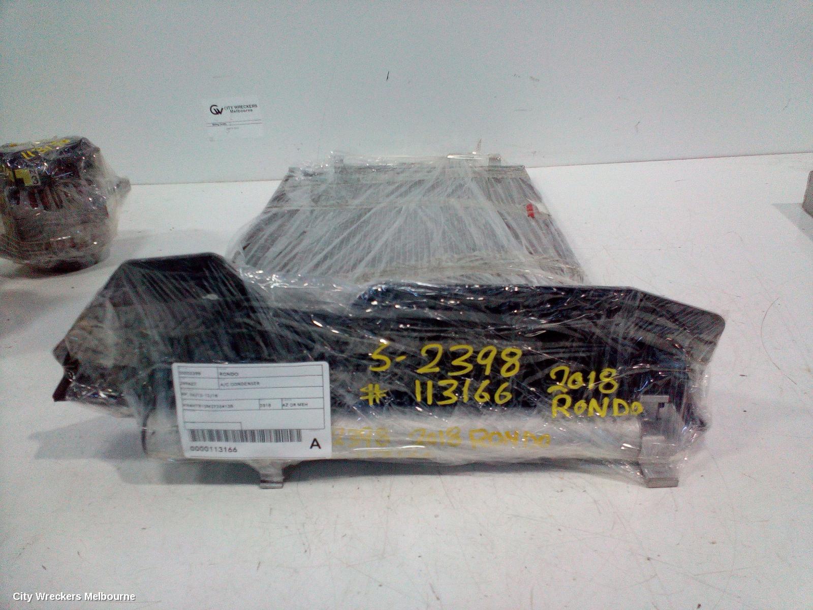 KIA RONDO A/C CONDENSER, RP, 06/2013 - 12/2018