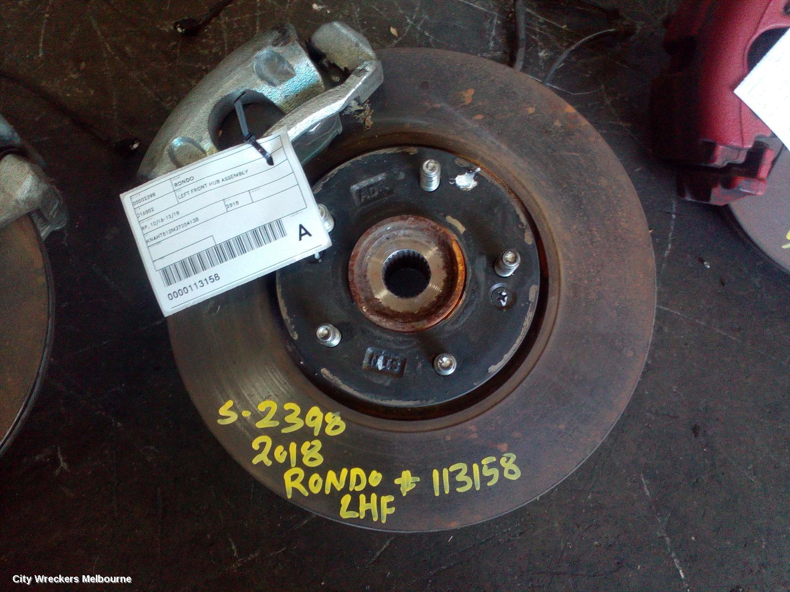 KIA RONDO LEFT FRONT HUB ASSEMBLY, RP, 10/2016 - 12/2018