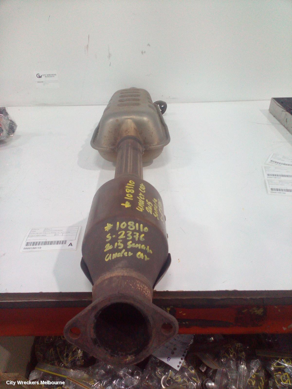 HYUNDAI SONATA CATALYTIC CONVERTER, UNDER CAR-CAT TYPE, 2.4, PETROL, LF, 10/2014 - 01/2020