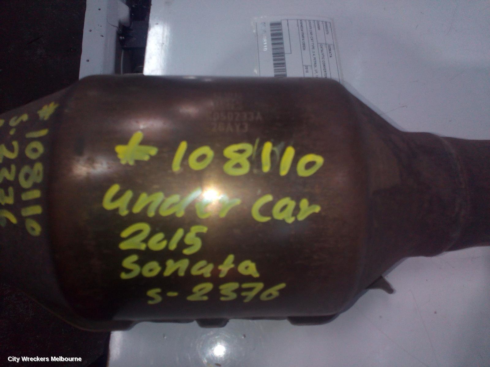 HYUNDAI SONATA CATALYTIC CONVERTER, UNDER CAR-CAT TYPE, 2.4, PETROL, LF, 10/2014 - 01/2020