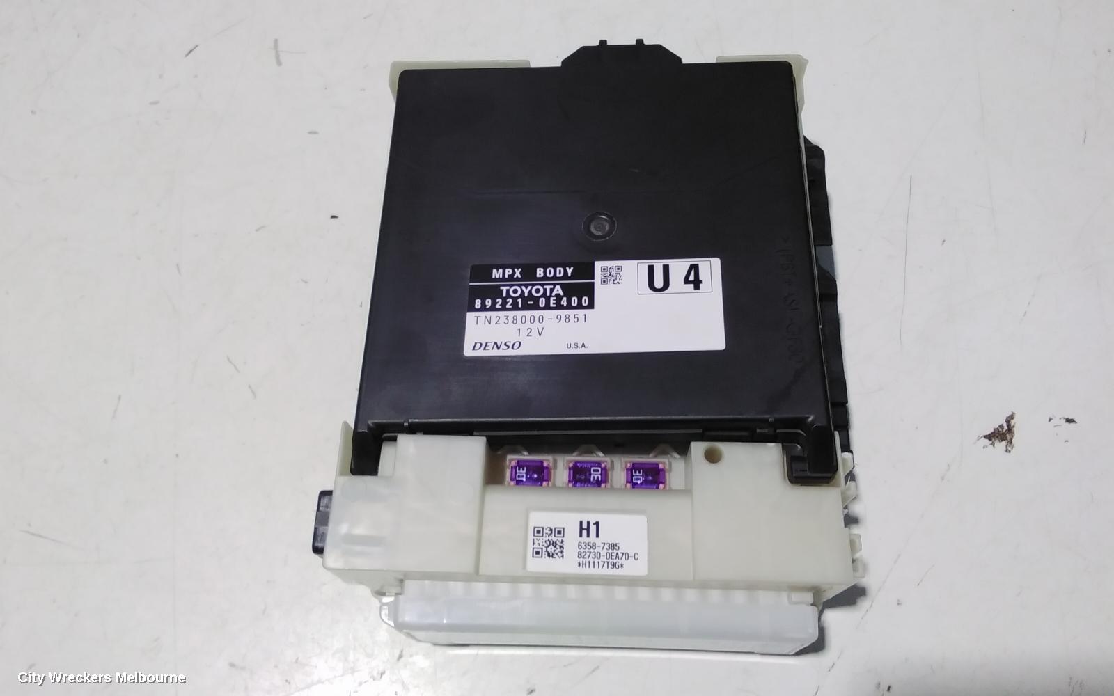 TOYOTA KLUGER, XU50 SERIES, 03/2014 - 02/2021, 89221-0E400  MULTIPLEX JUNCTION COMPUTER CONTROL MODULE : 108111